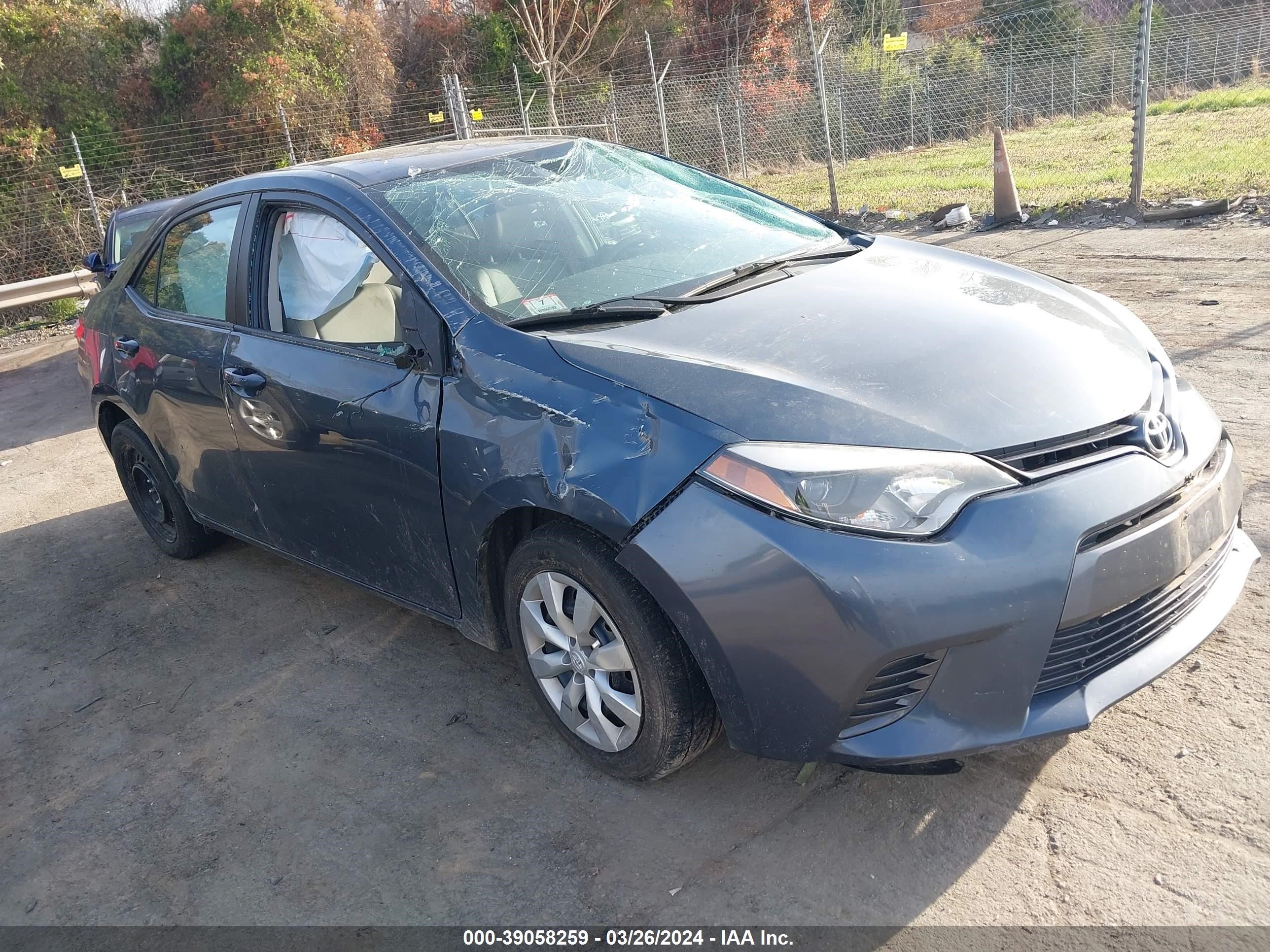 TOYOTA COROLLA 2015 2t1burhe5fc319457