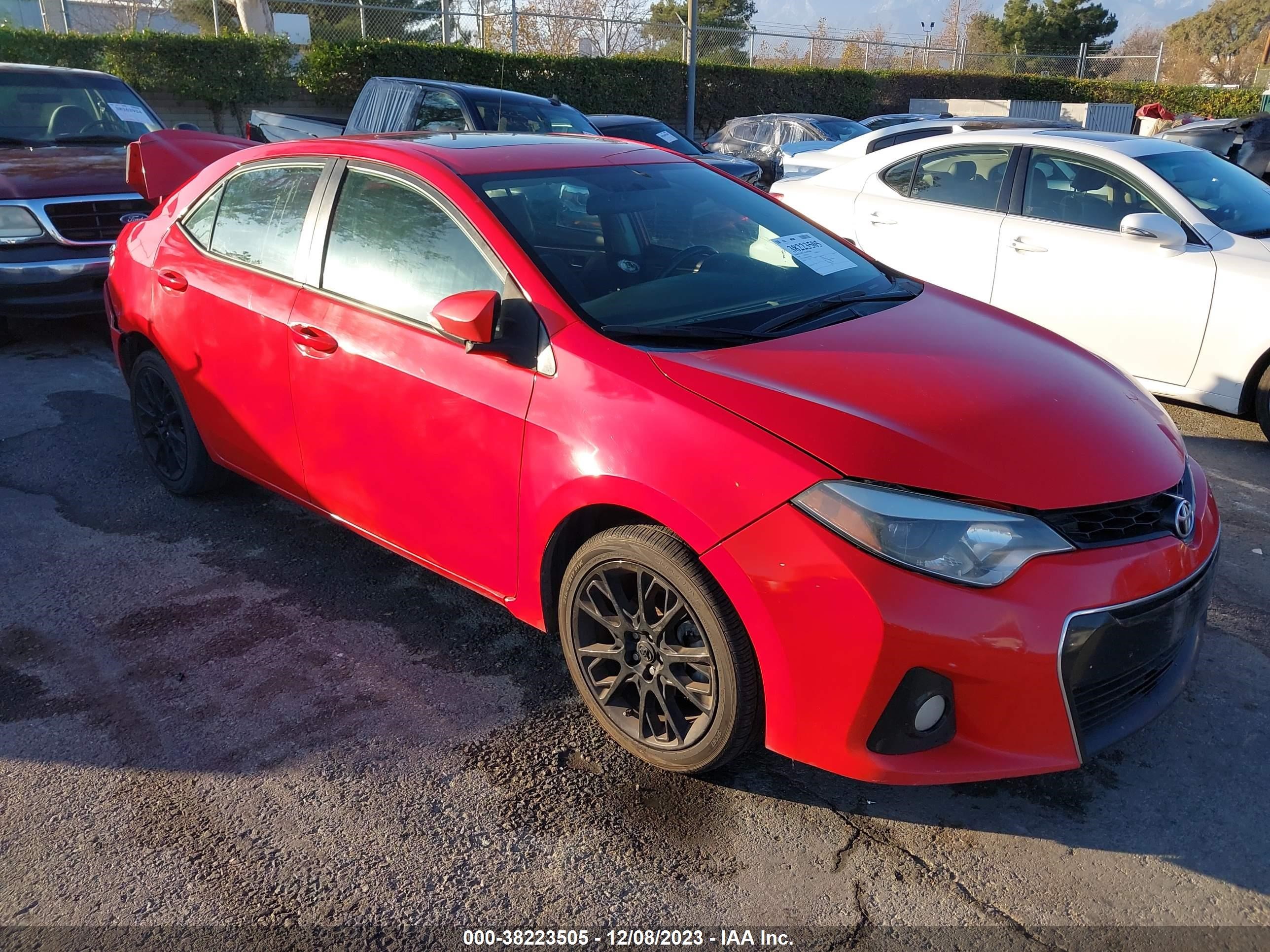 TOYOTA COROLLA 2016 2t1burhe5gc593307