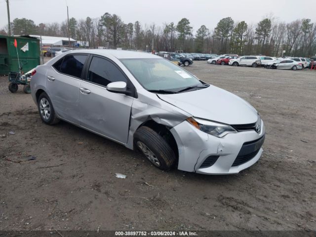 TOYOTA COROLLA 2016 2t1burhe5gc729774