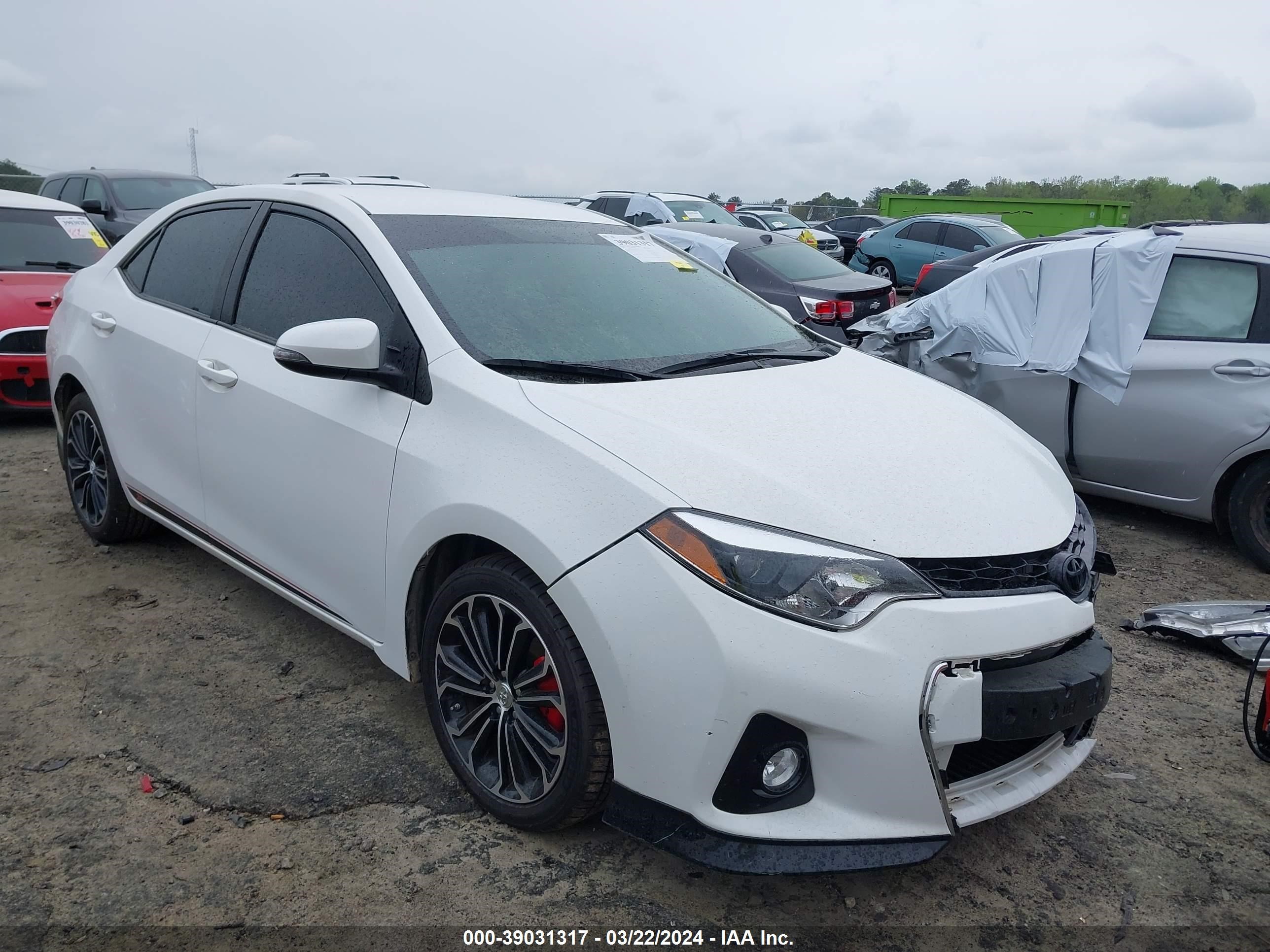 TOYOTA COROLLA 2015 2t1burhe6fc302411