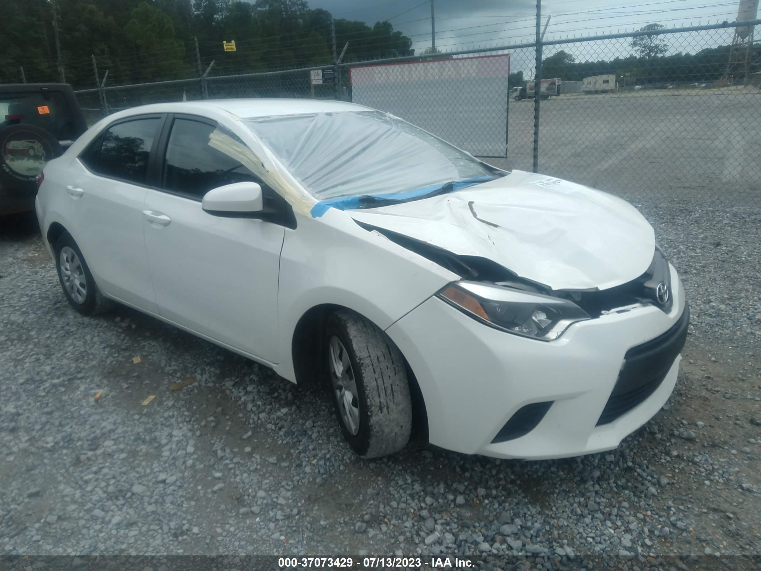 TOYOTA COROLLA 2015 2t1burhe6fc418689