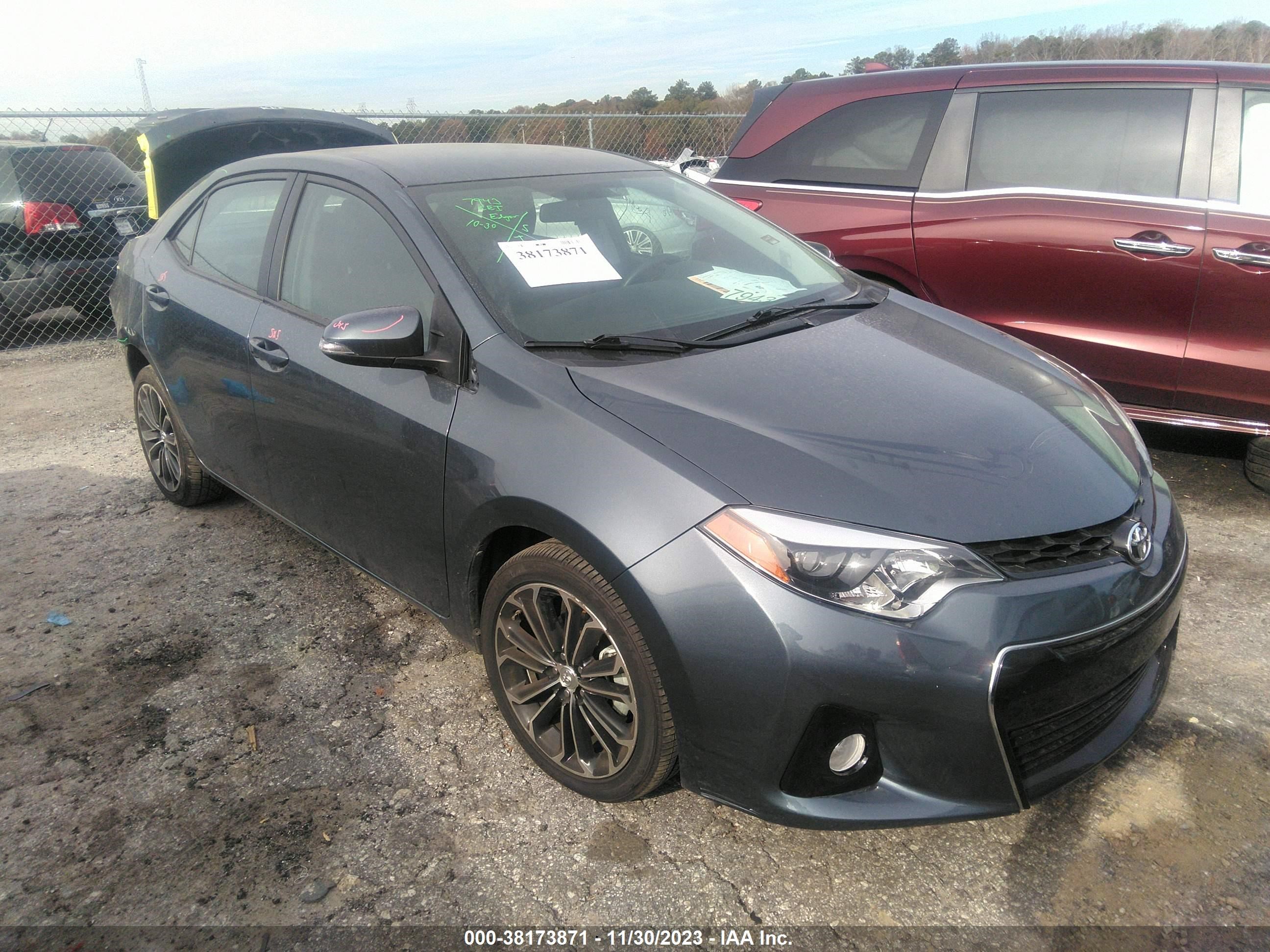 TOYOTA COROLLA 2015 2t1burhe6fc425240