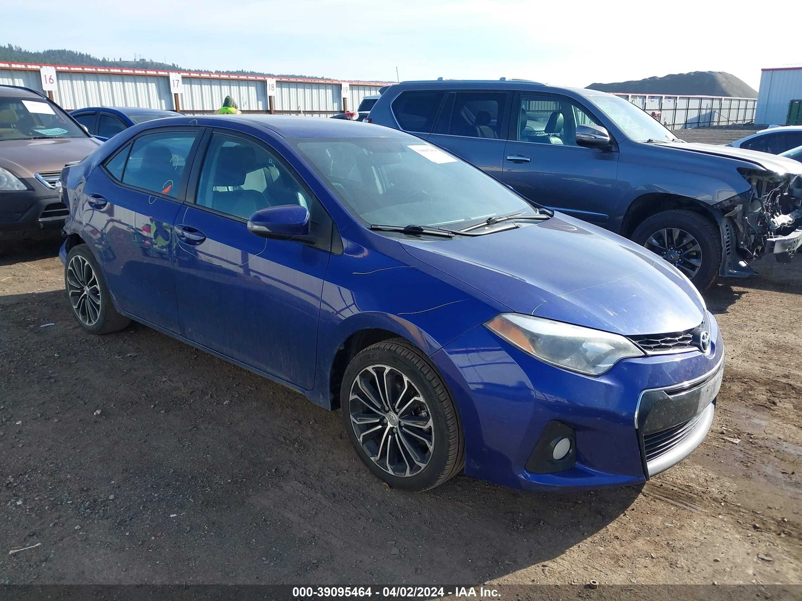 TOYOTA COROLLA 2015 2t1burhe6fc434889