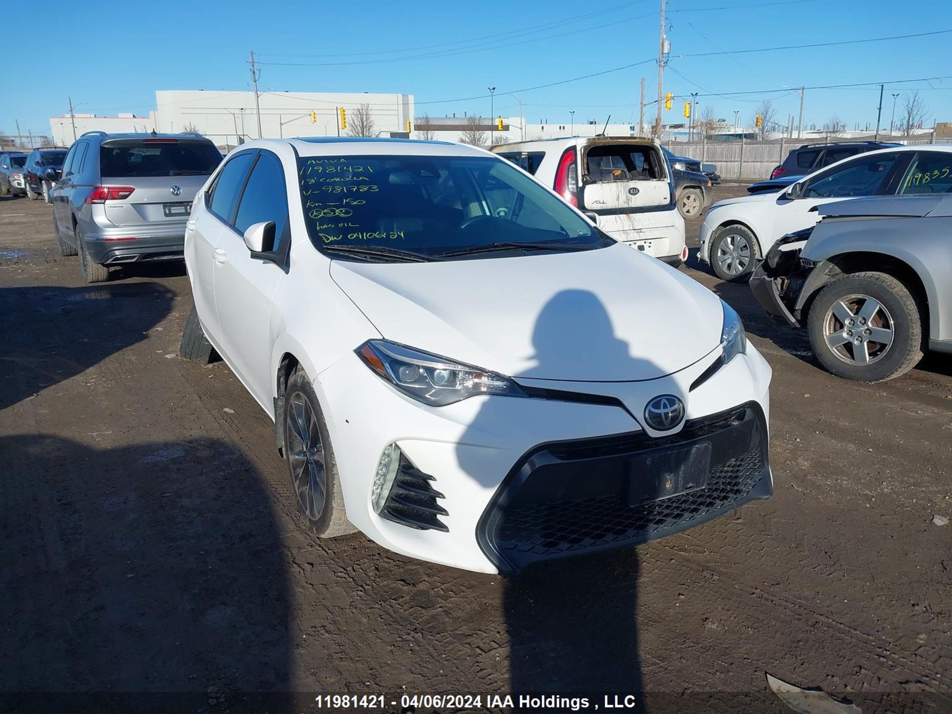 TOYOTA COROLLA 2018 2t1burhe6jc981783