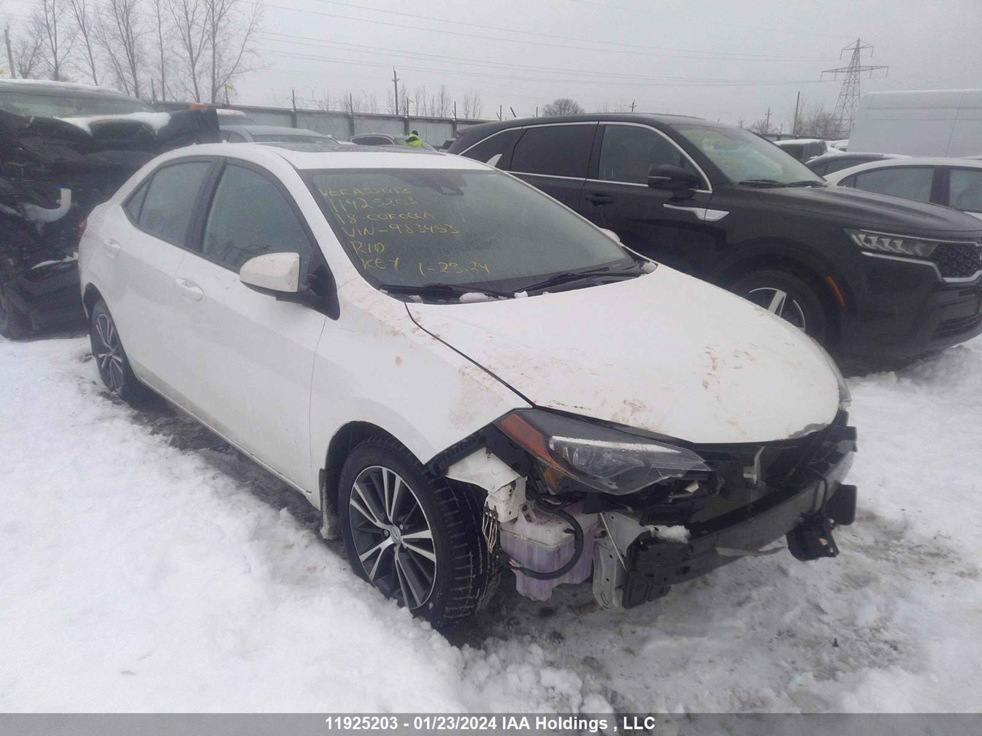 TOYOTA COROLLA 2018 2t1burhe6jc983453