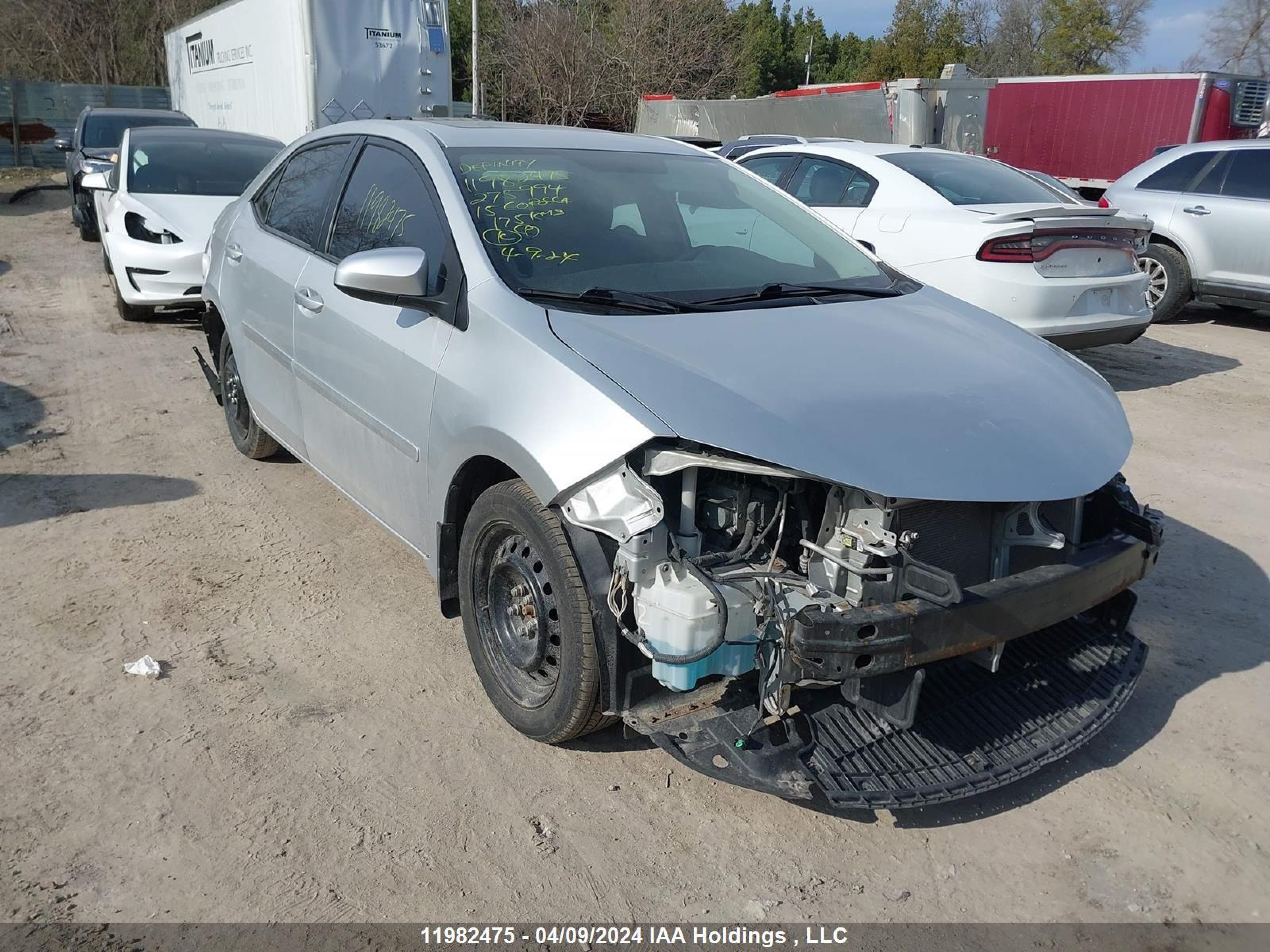 TOYOTA COROLLA 2015 2t1burhe7fc275994