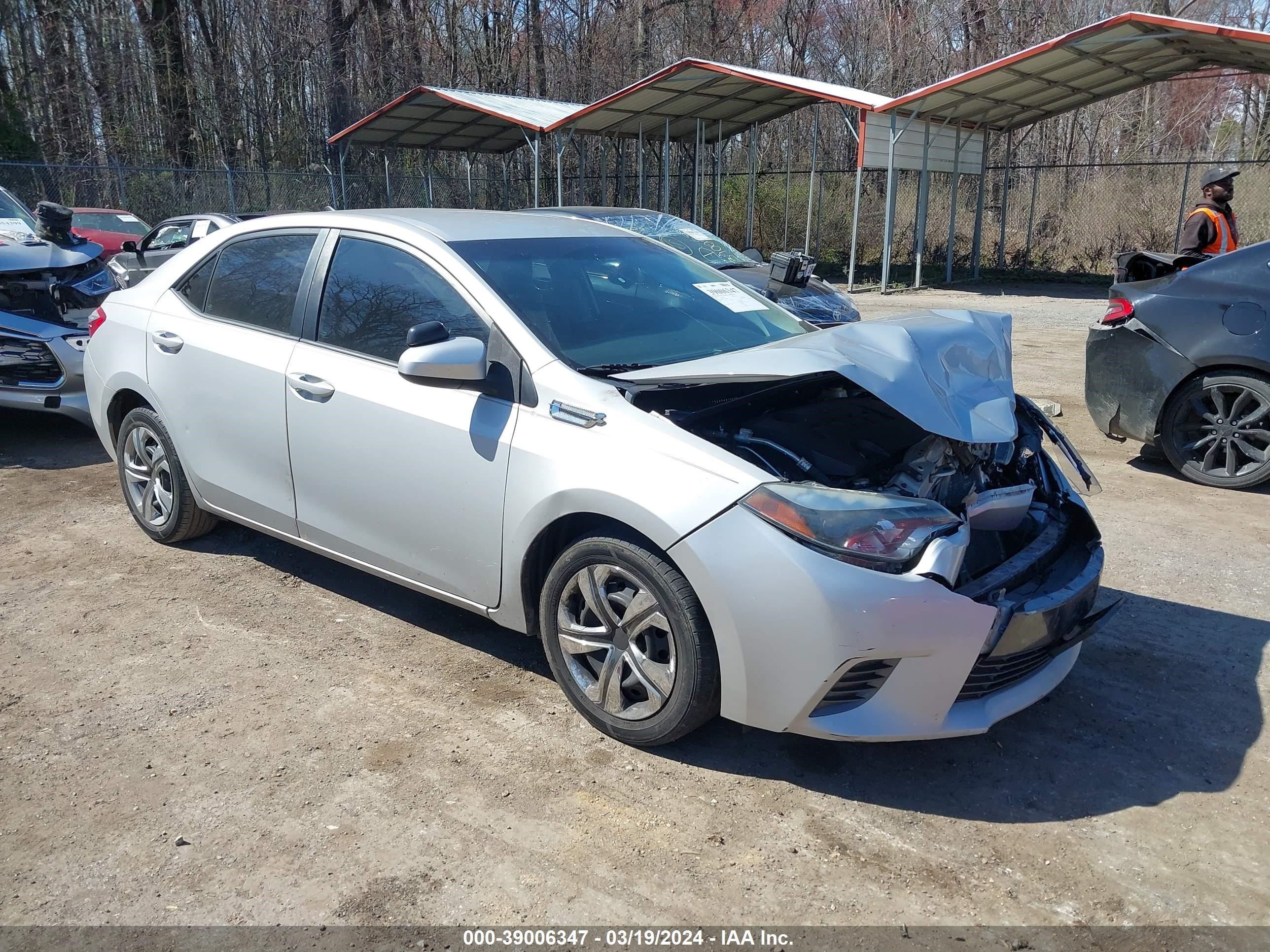 TOYOTA COROLLA 2015 2t1burhe7fc300473