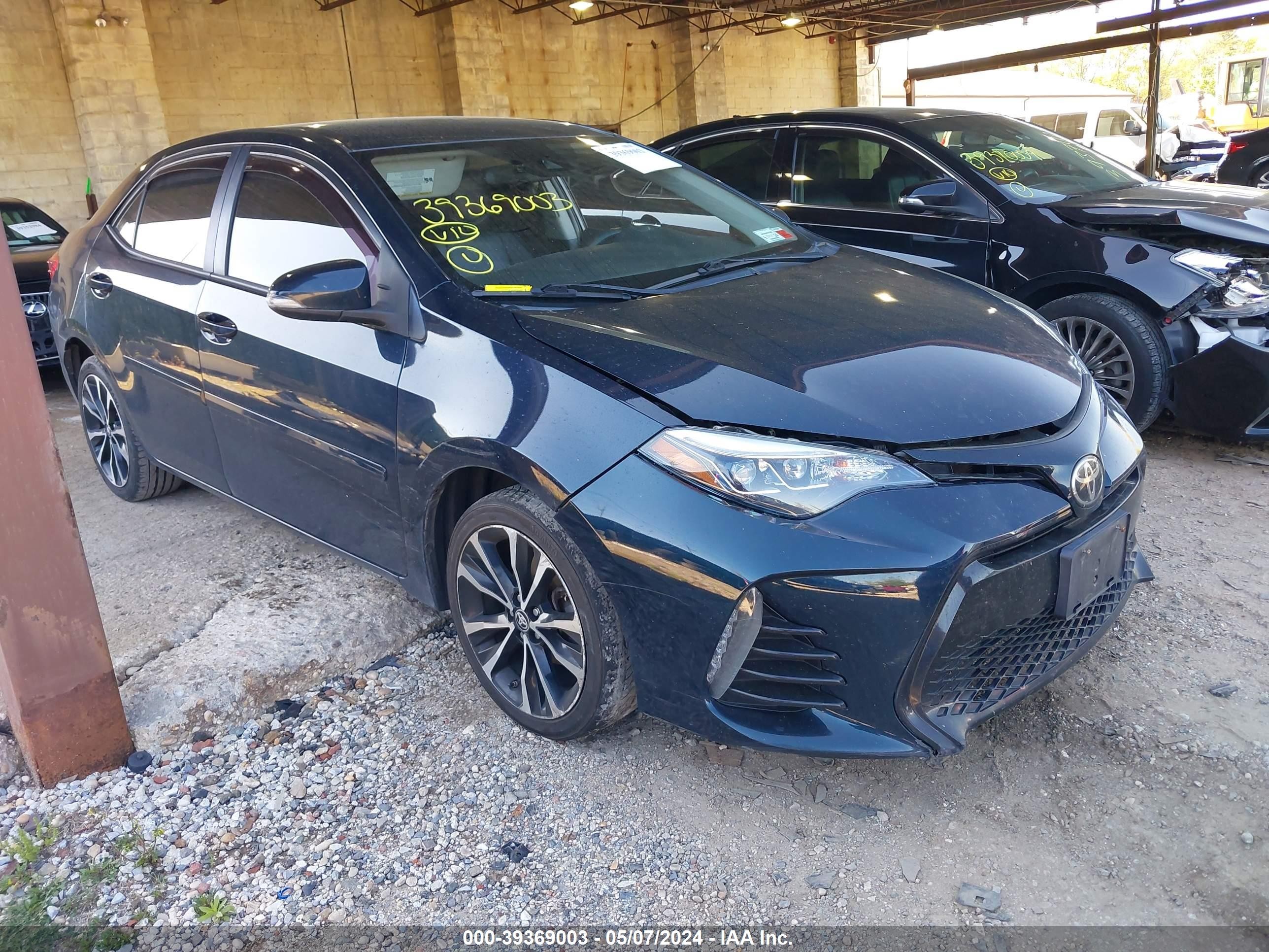 TOYOTA COROLLA 2018 2t1burhe7jc004863