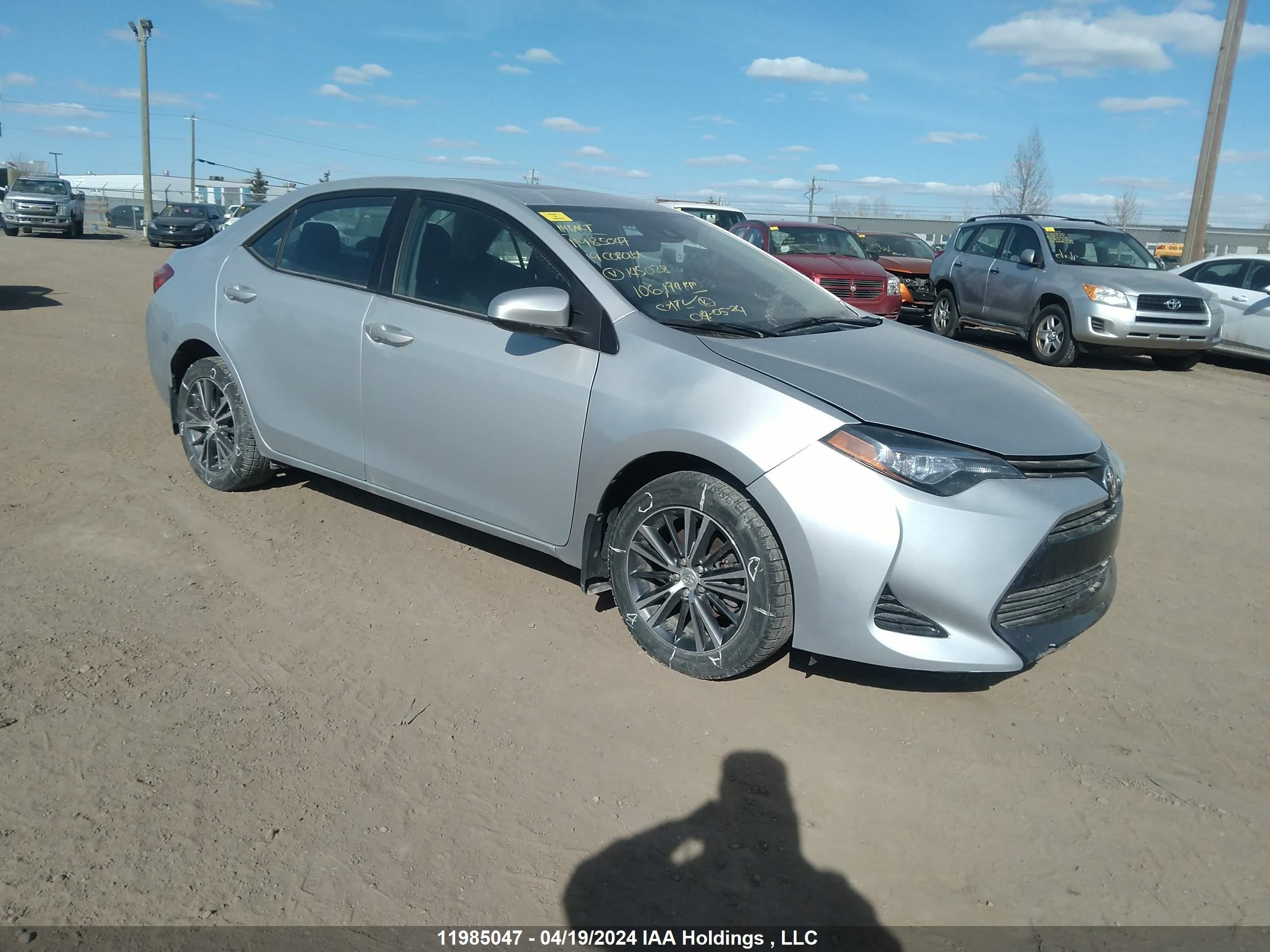 TOYOTA COROLLA 2019 2t1burhe7kc145028