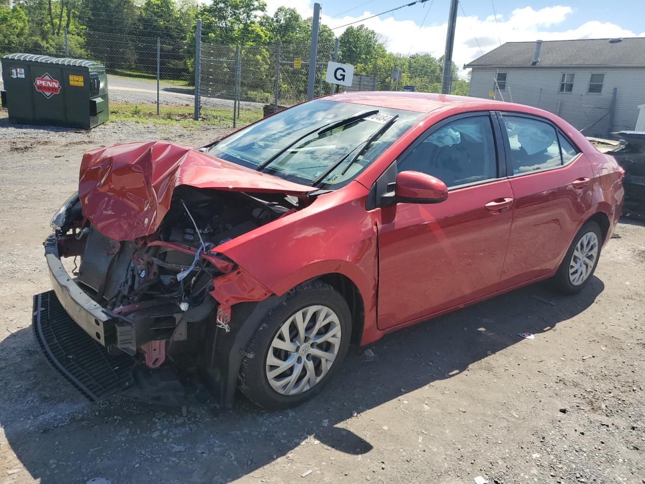 TOYOTA COROLLA 2019 2t1burhe7kc146180