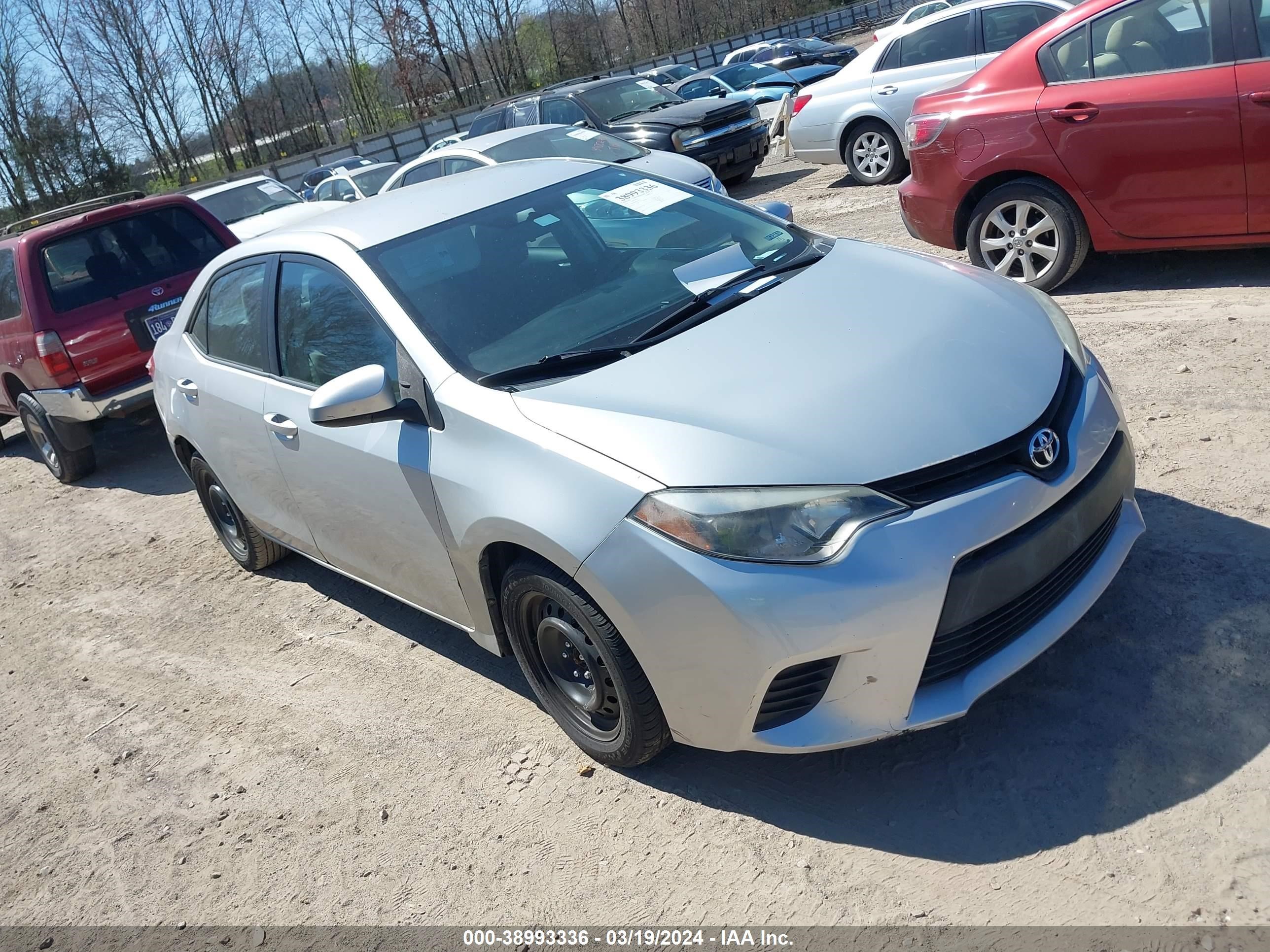 TOYOTA COROLLA 2014 2t1burhe8ec053351