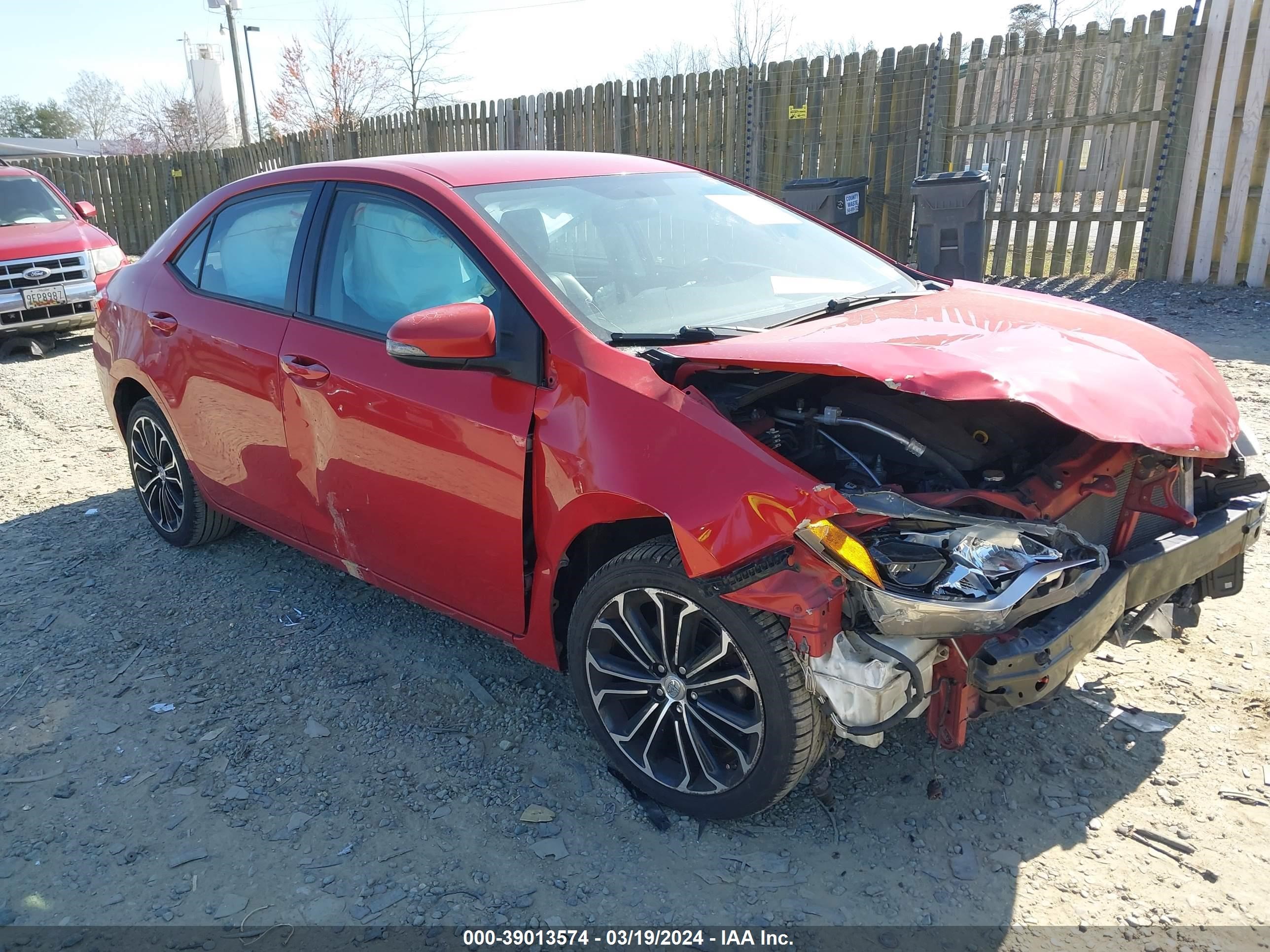 TOYOTA COROLLA 2014 2t1burhe8ec136584