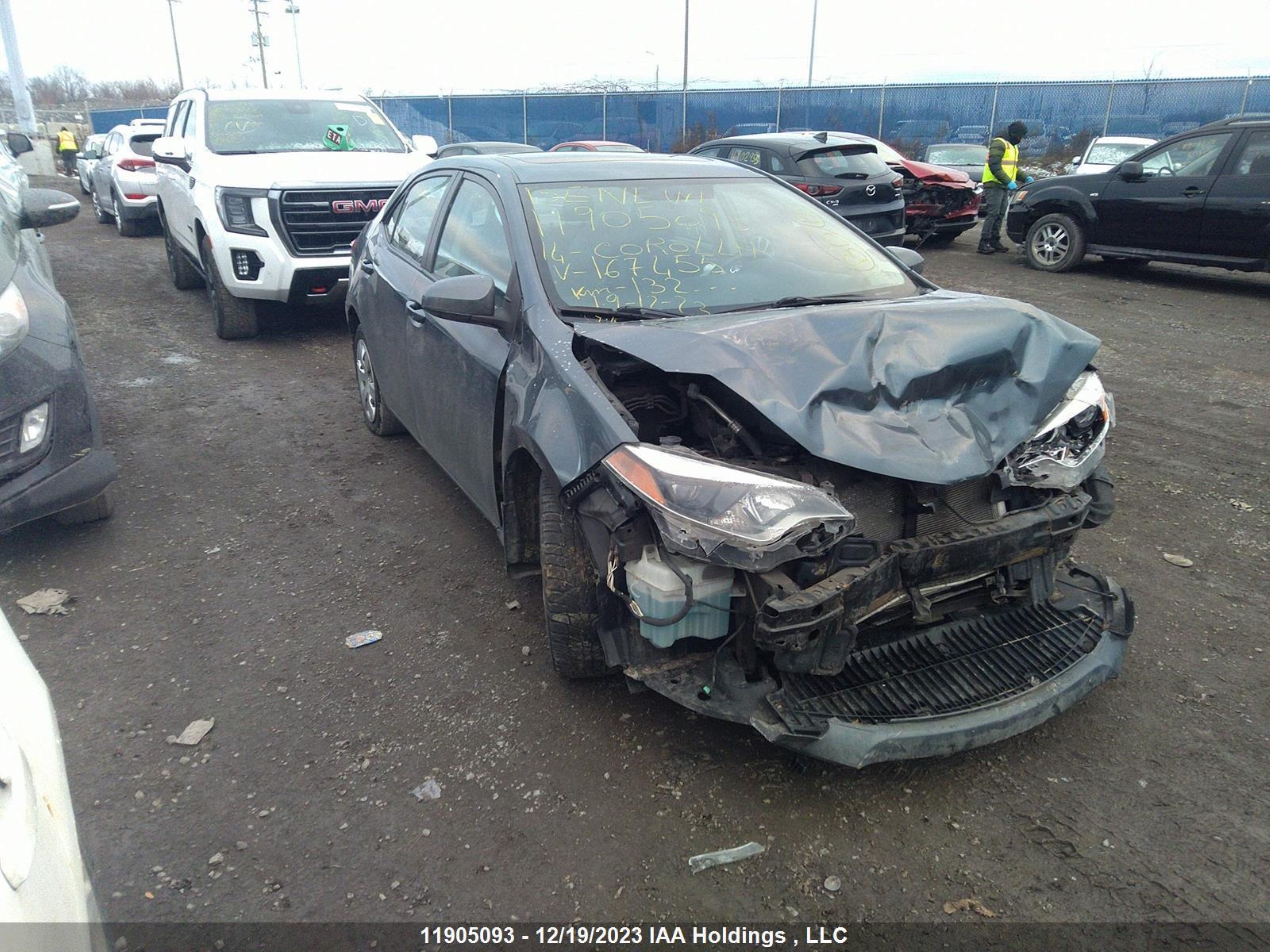 TOYOTA COROLLA 2014 2t1burhe9ec167455