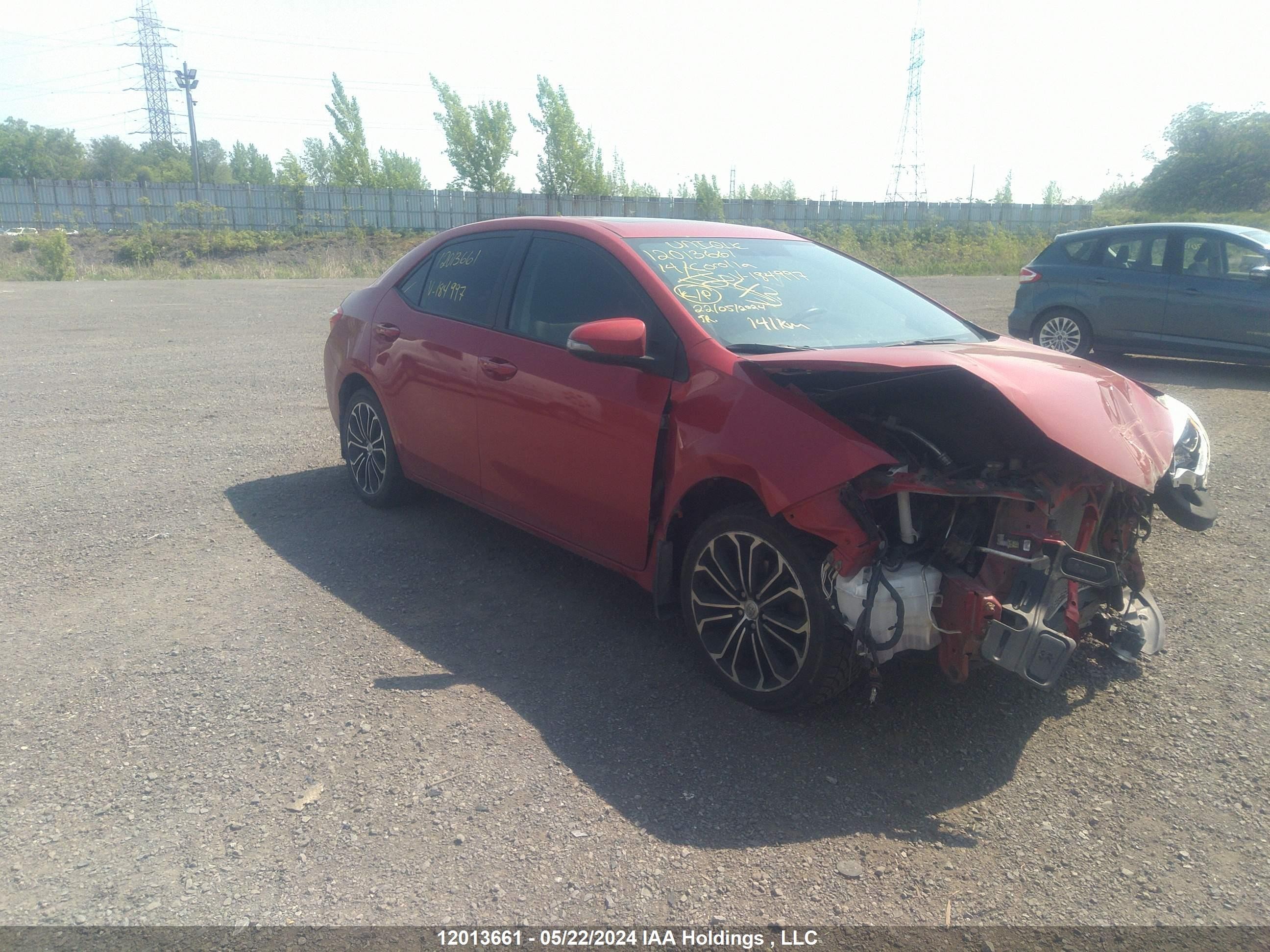 TOYOTA COROLLA 2014 2t1burhe9ec184997