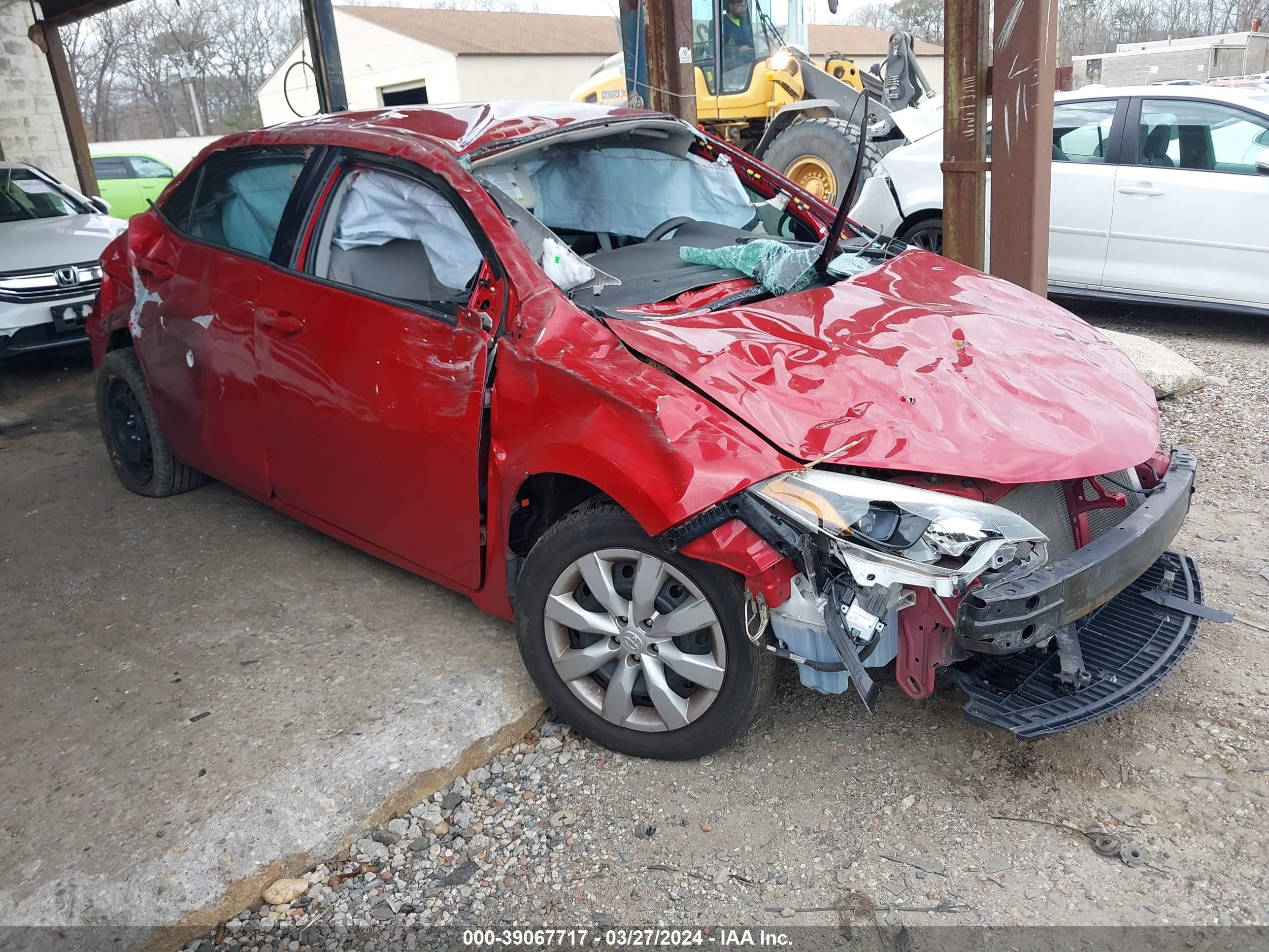 TOYOTA COROLLA 2015 2t1burhe9fc459897