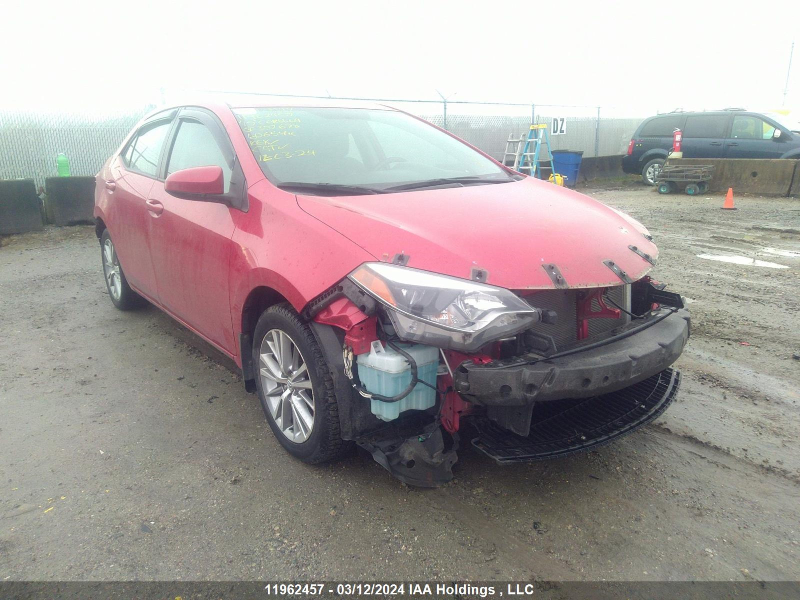 TOYOTA COROLLA 2015 2t1burhexfc352678