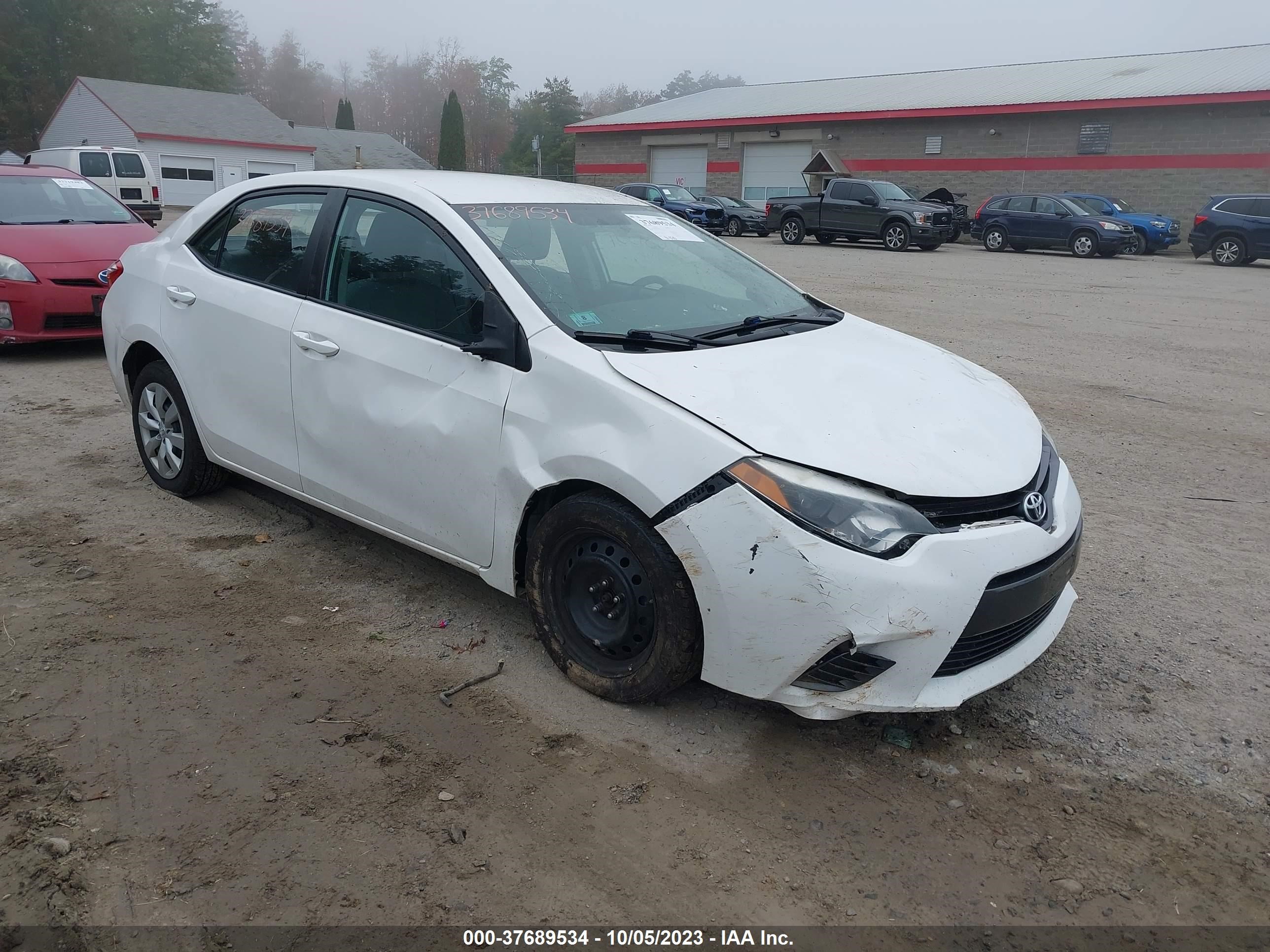 TOYOTA COROLLA 2016 2t1burhexgc532017