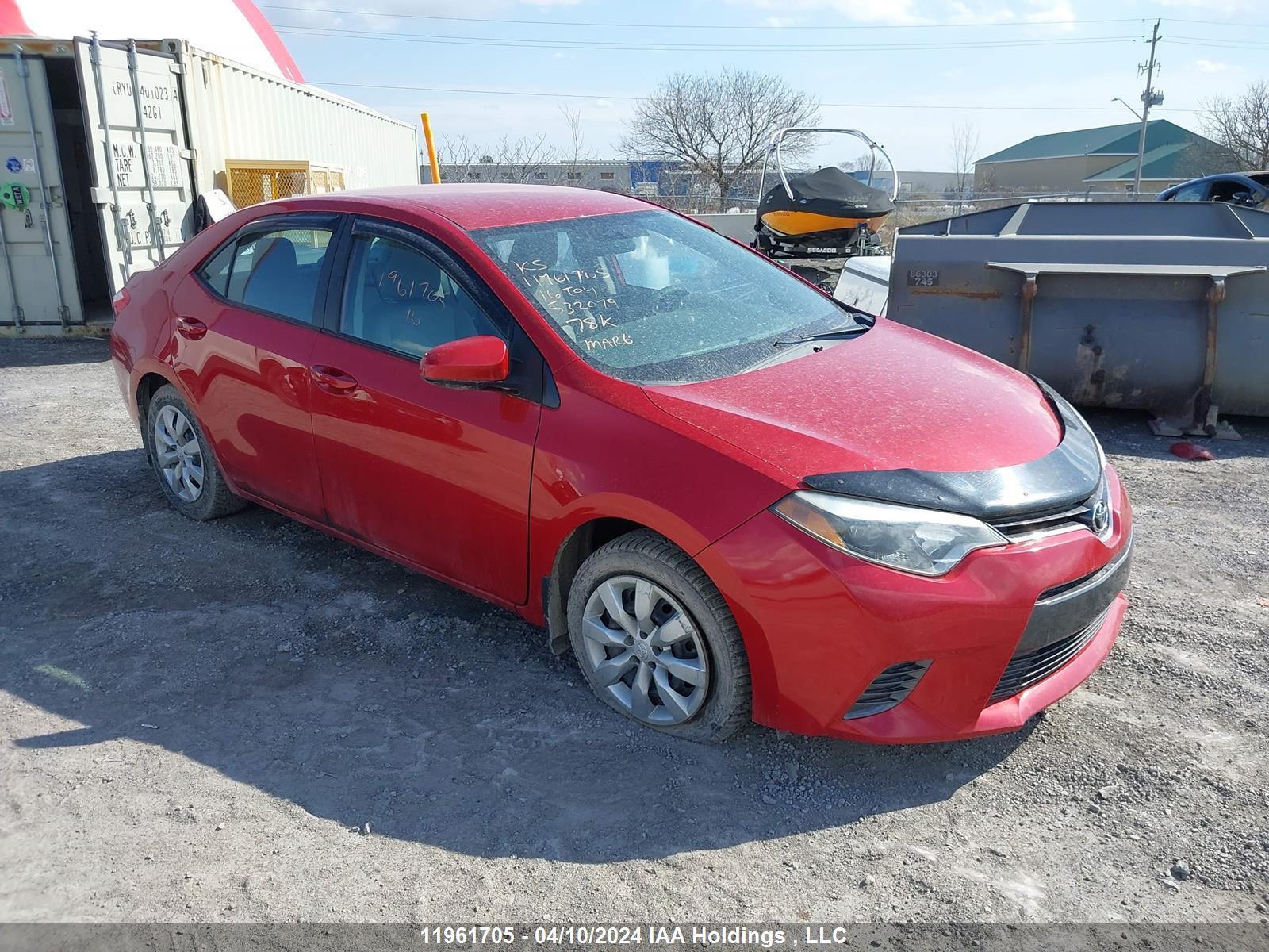 TOYOTA COROLLA 2016 2t1burhexgc532079