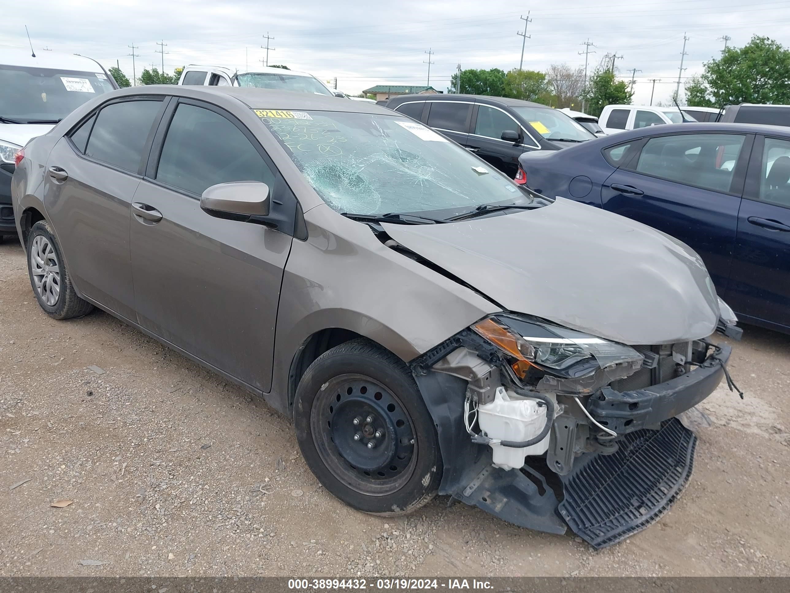 TOYOTA COROLLA 2019 2t1burhexkc238738