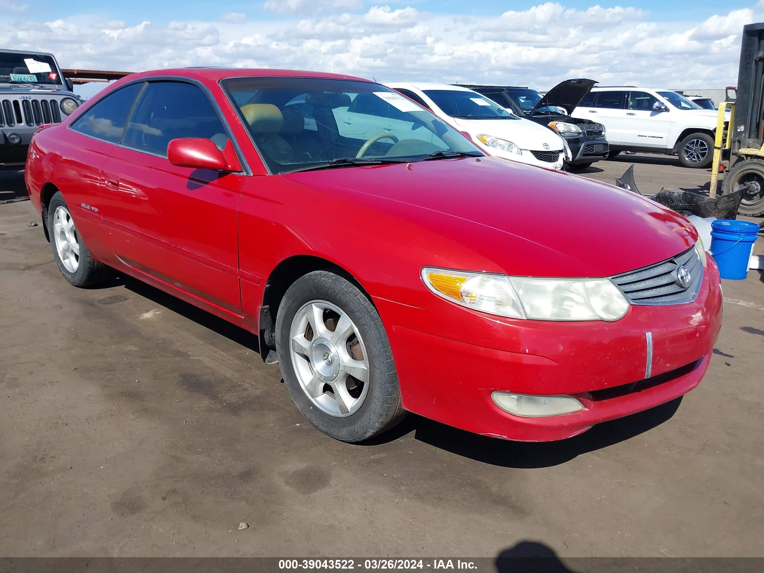 TOYOTA CAMRY SOLARA 2002 2t1cf28p72c596550