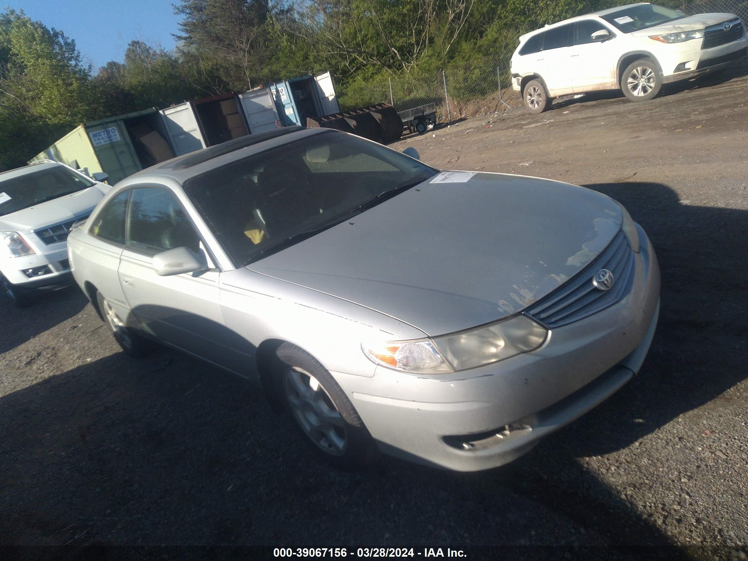 TOYOTA CAMRY SOLARA 2002 2t1cf28p92c590720