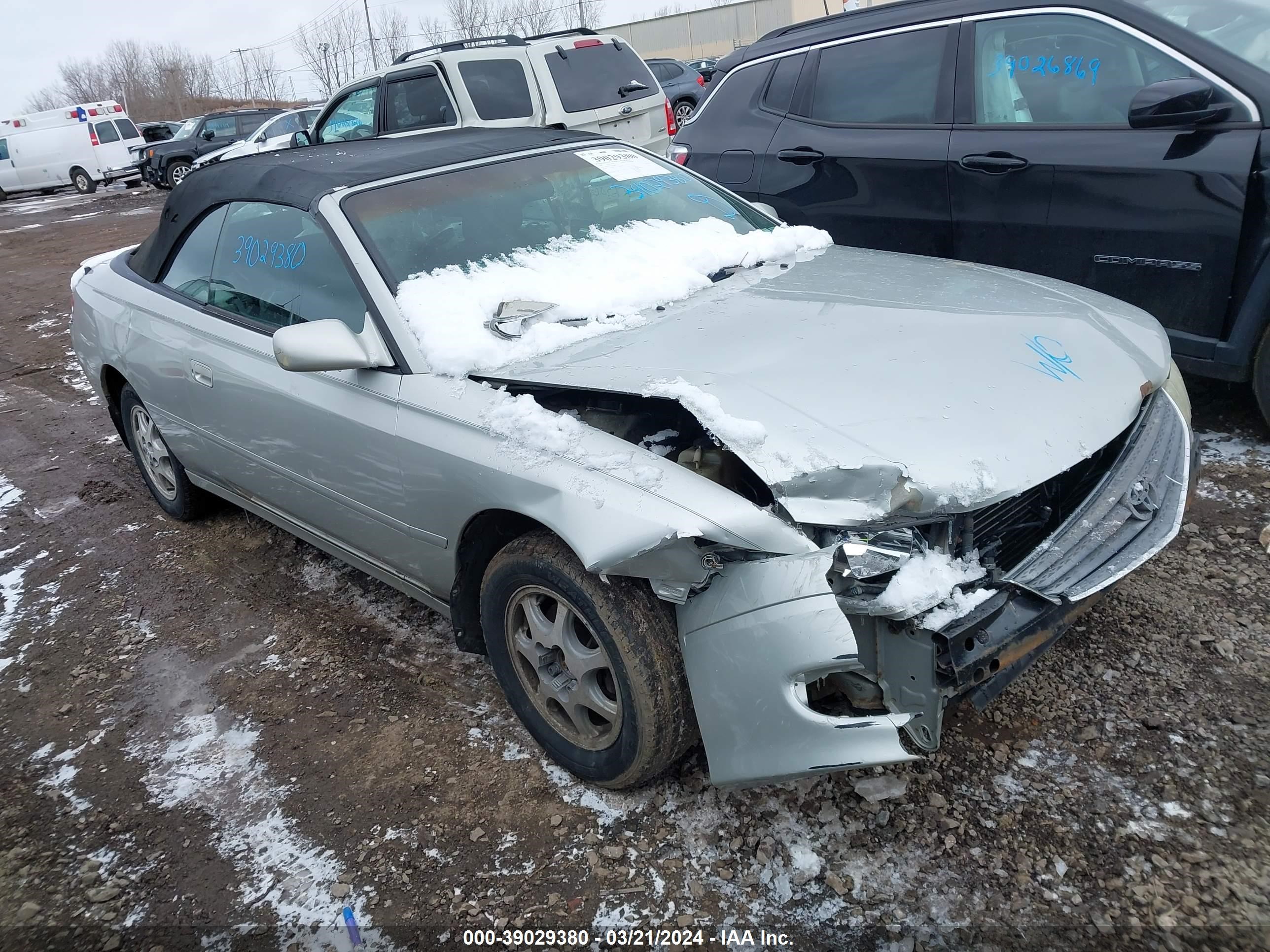 TOYOTA CAMRY SOLARA 2003 2t1fe22p13c022889