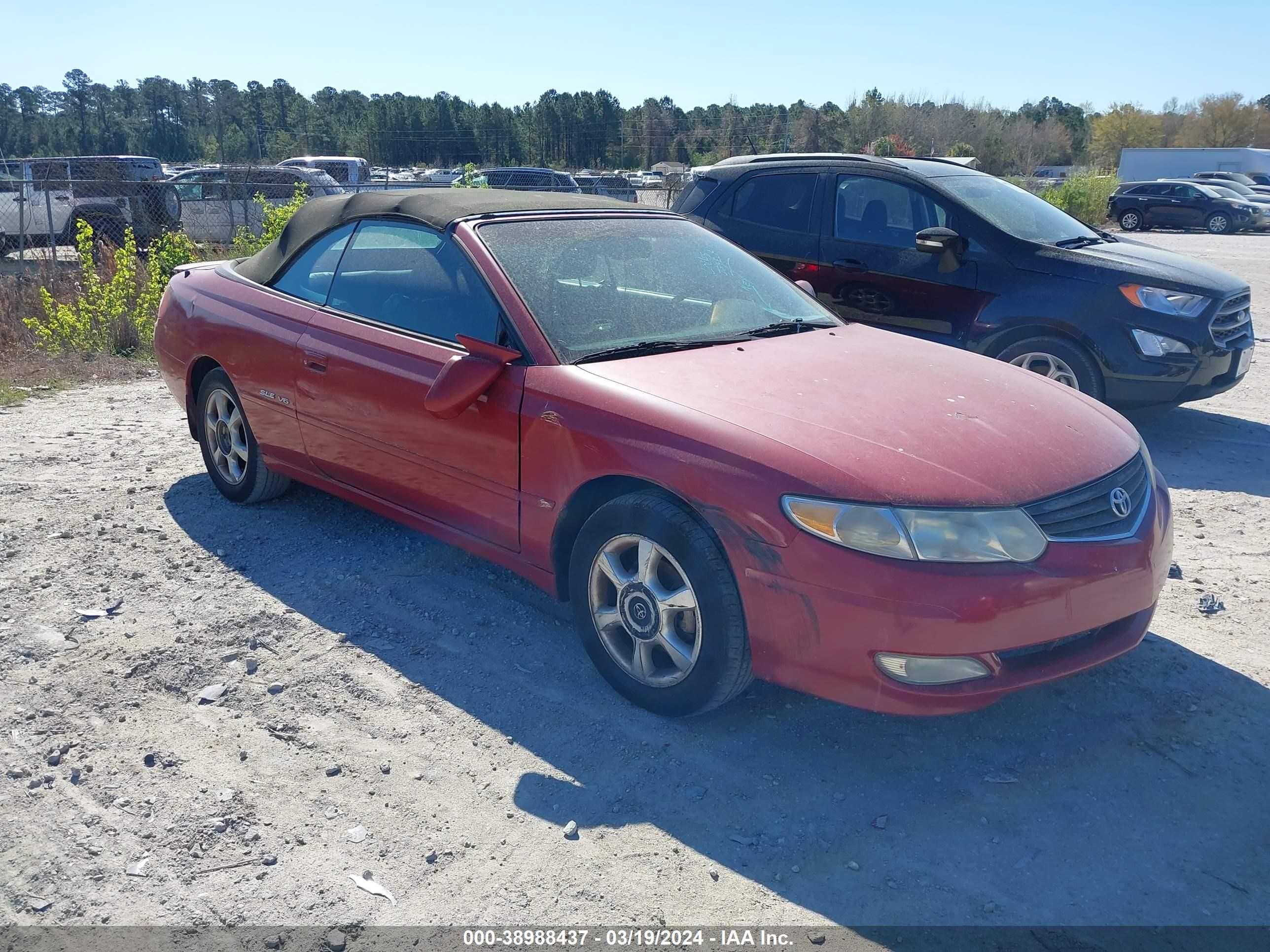 TOYOTA CAMRY SOLARA 2002 2t1ff22p62c593368