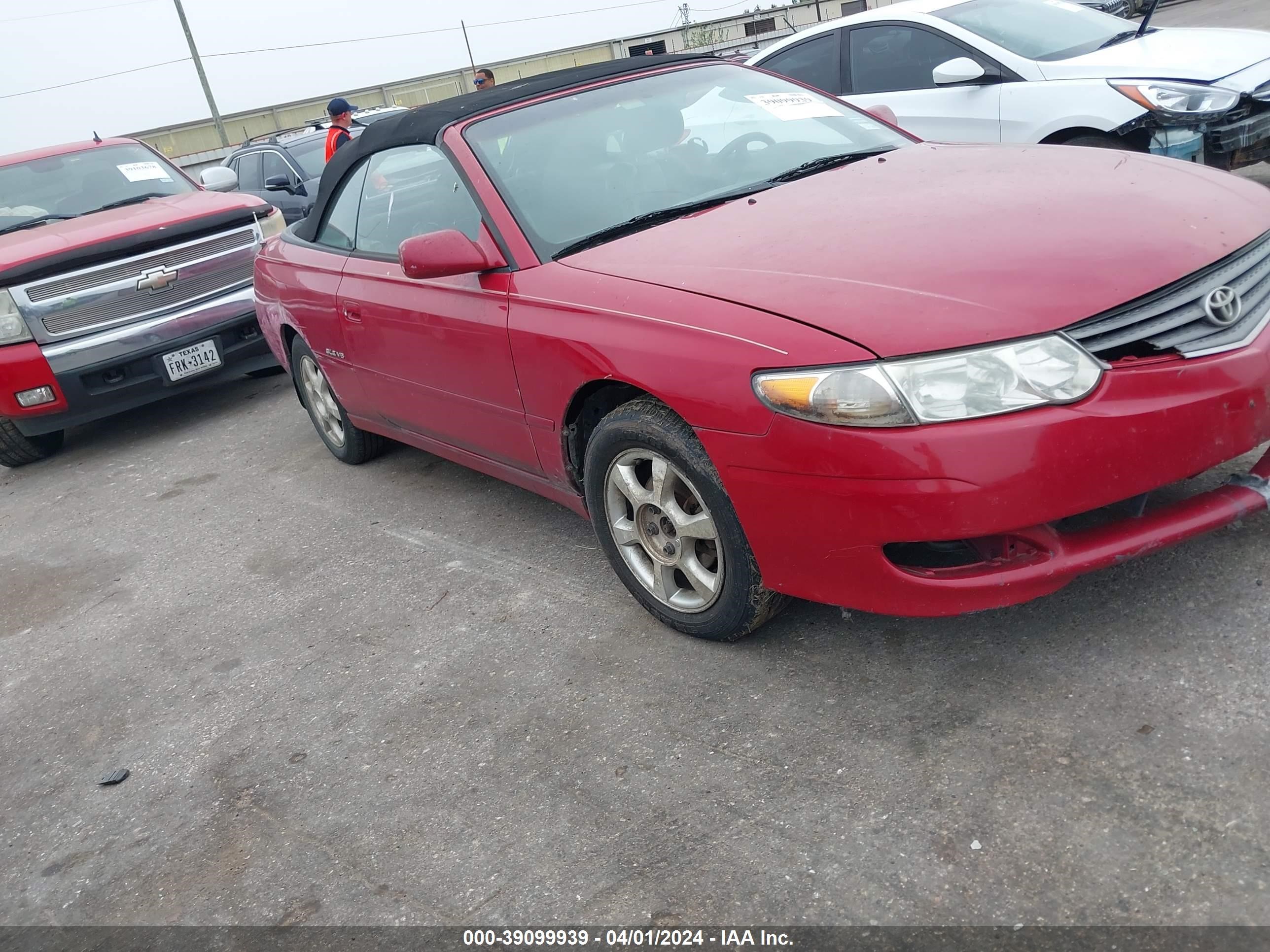 TOYOTA CAMRY SOLARA 2002 2t1ff22px2c564195