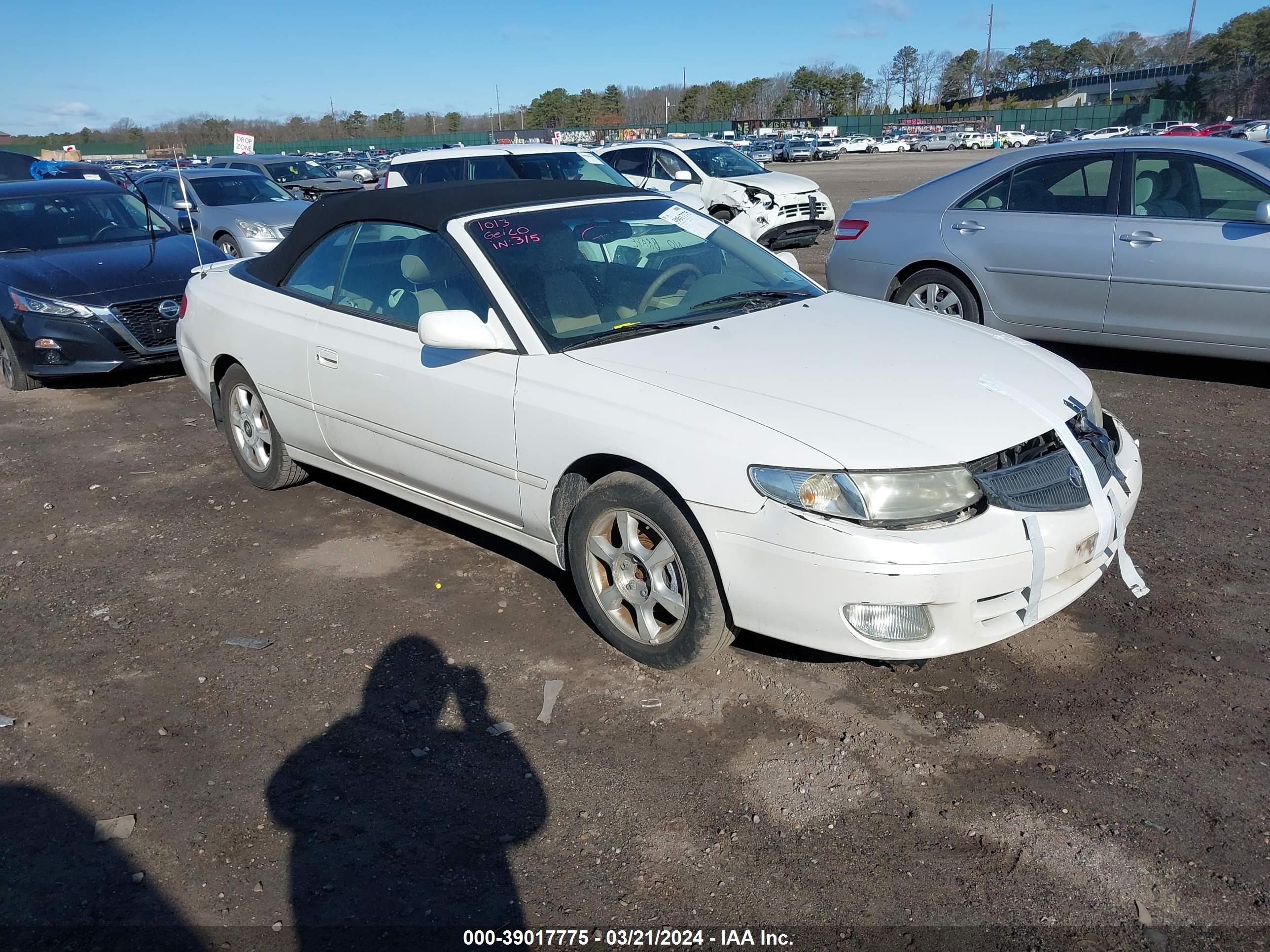 TOYOTA CAMRY SOLARA 2001 2t1ff28p51c484048