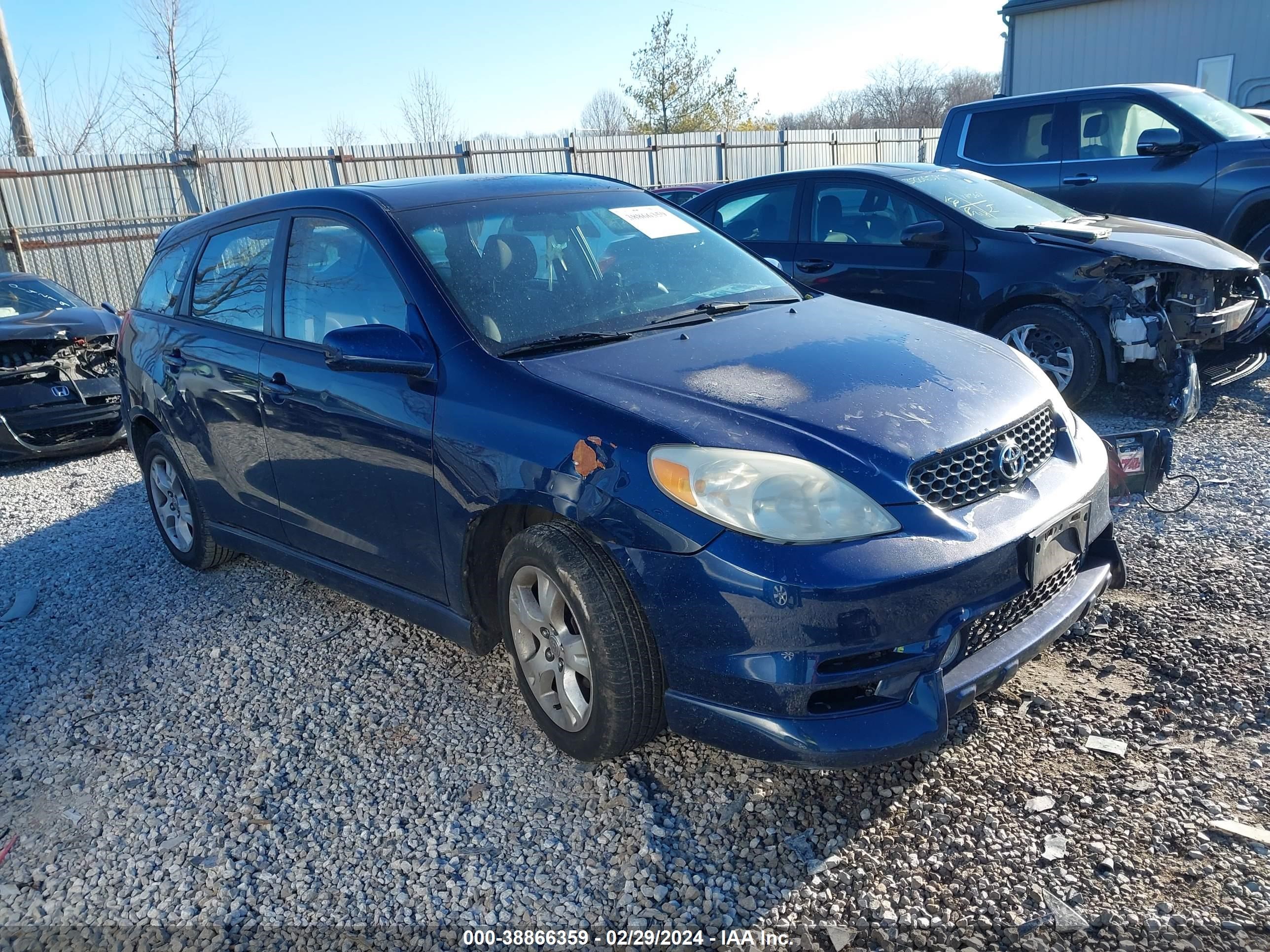 TOYOTA MATRIX 2003 2t1kr32e13c063420