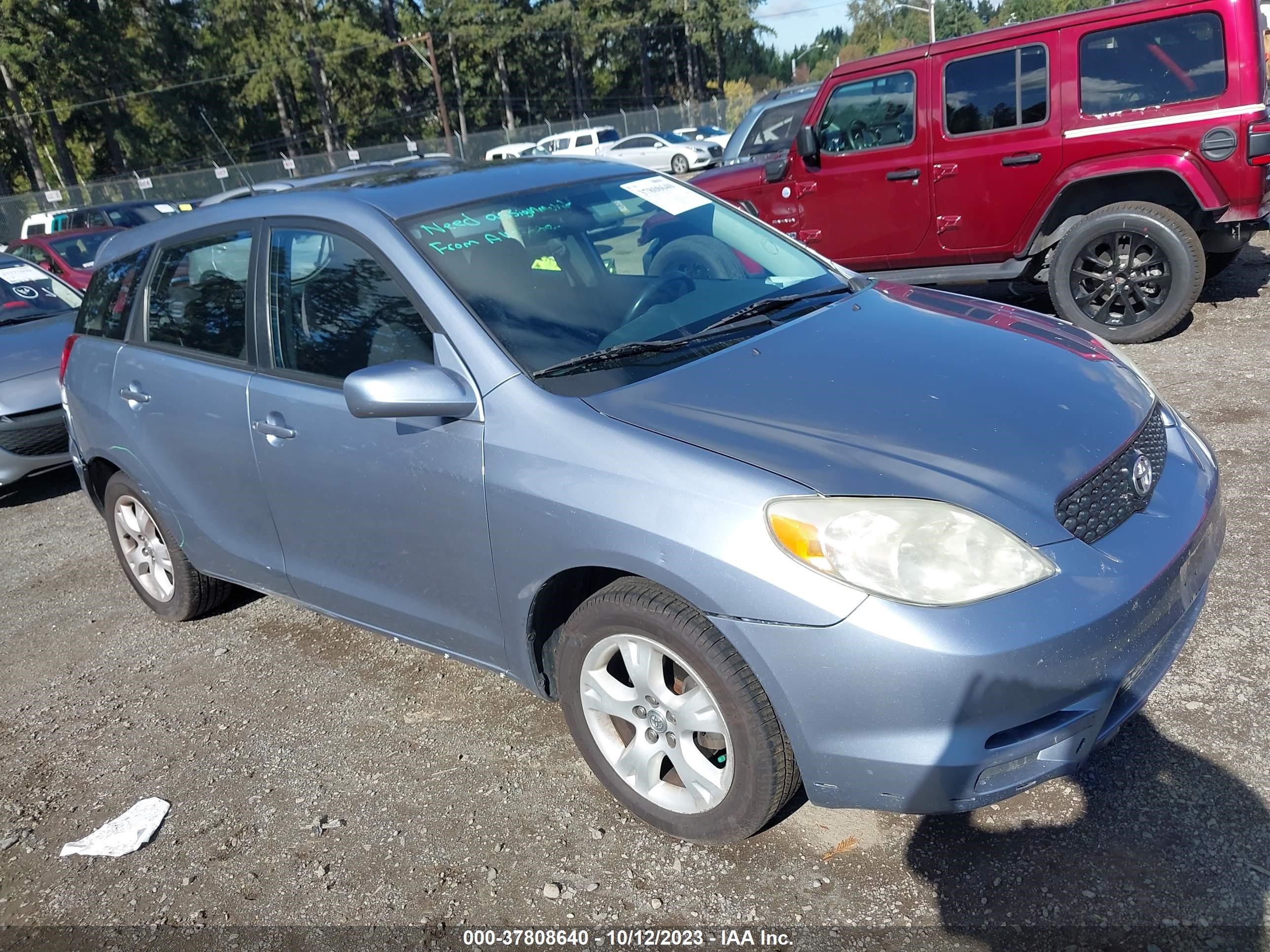 TOYOTA MATRIX 2003 2t1kr32e13c071923