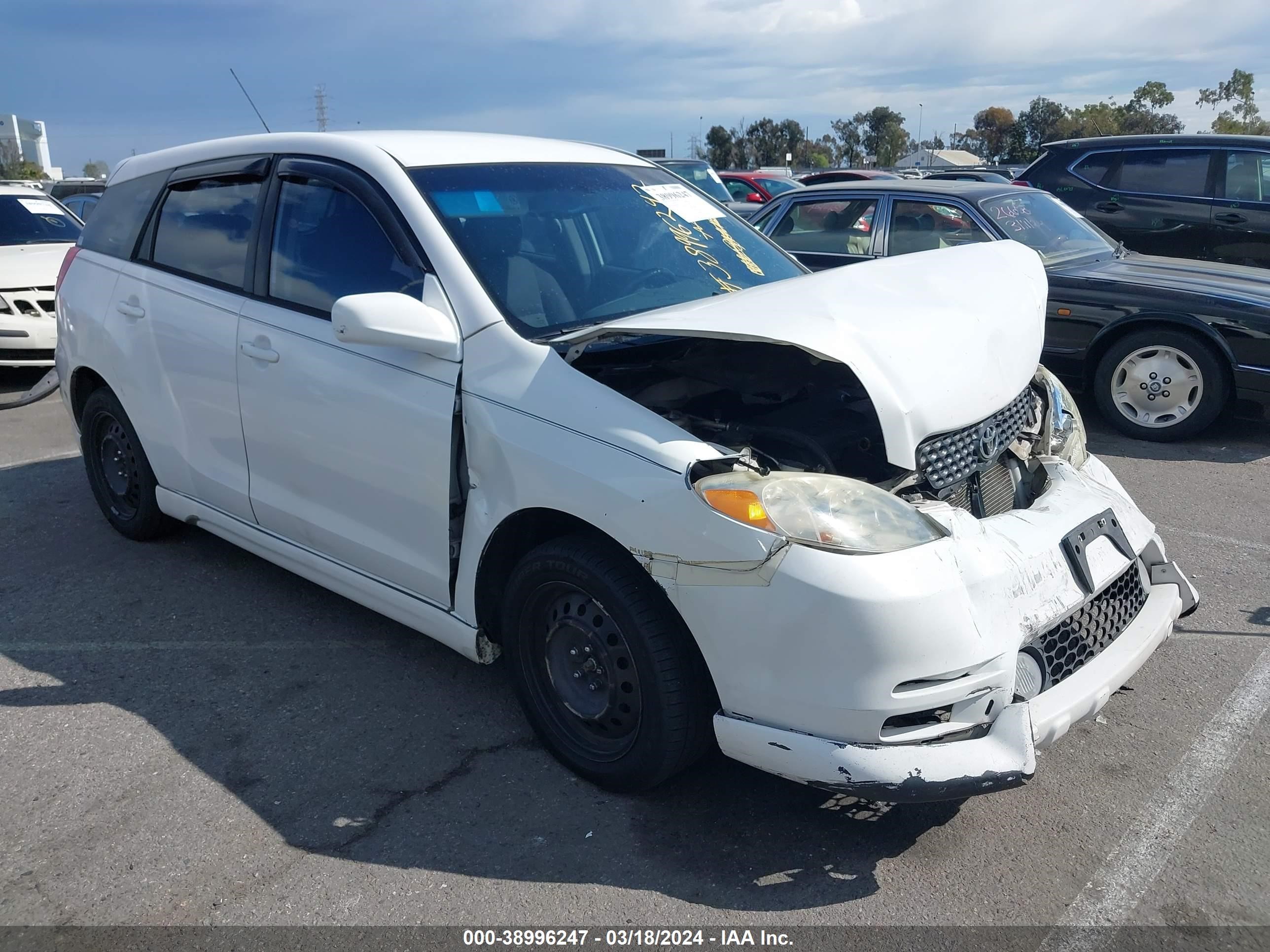 TOYOTA MATRIX 2003 2t1kr32e43c066828