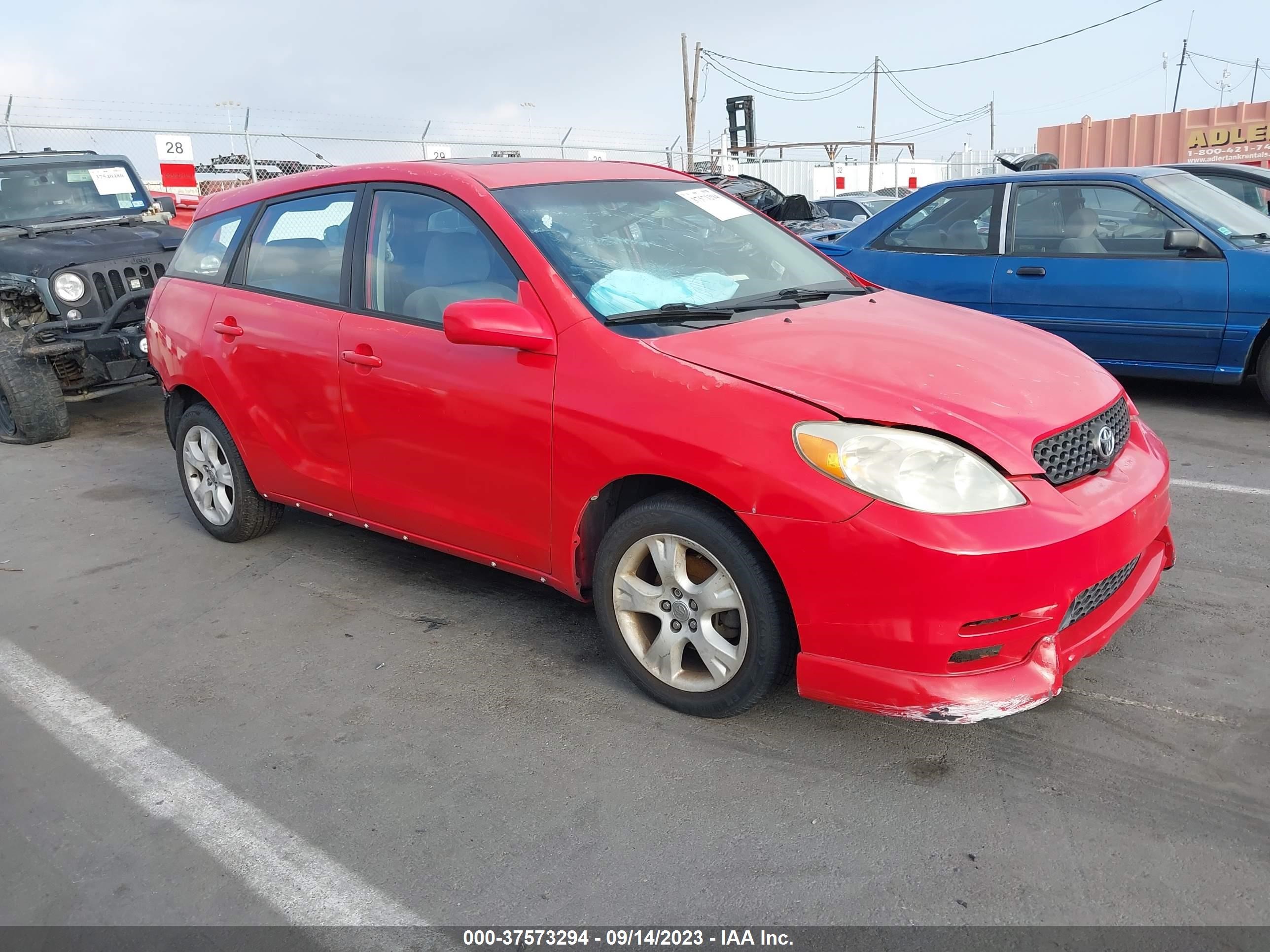 TOYOTA MATRIX 2003 2t1kr32e53c109525