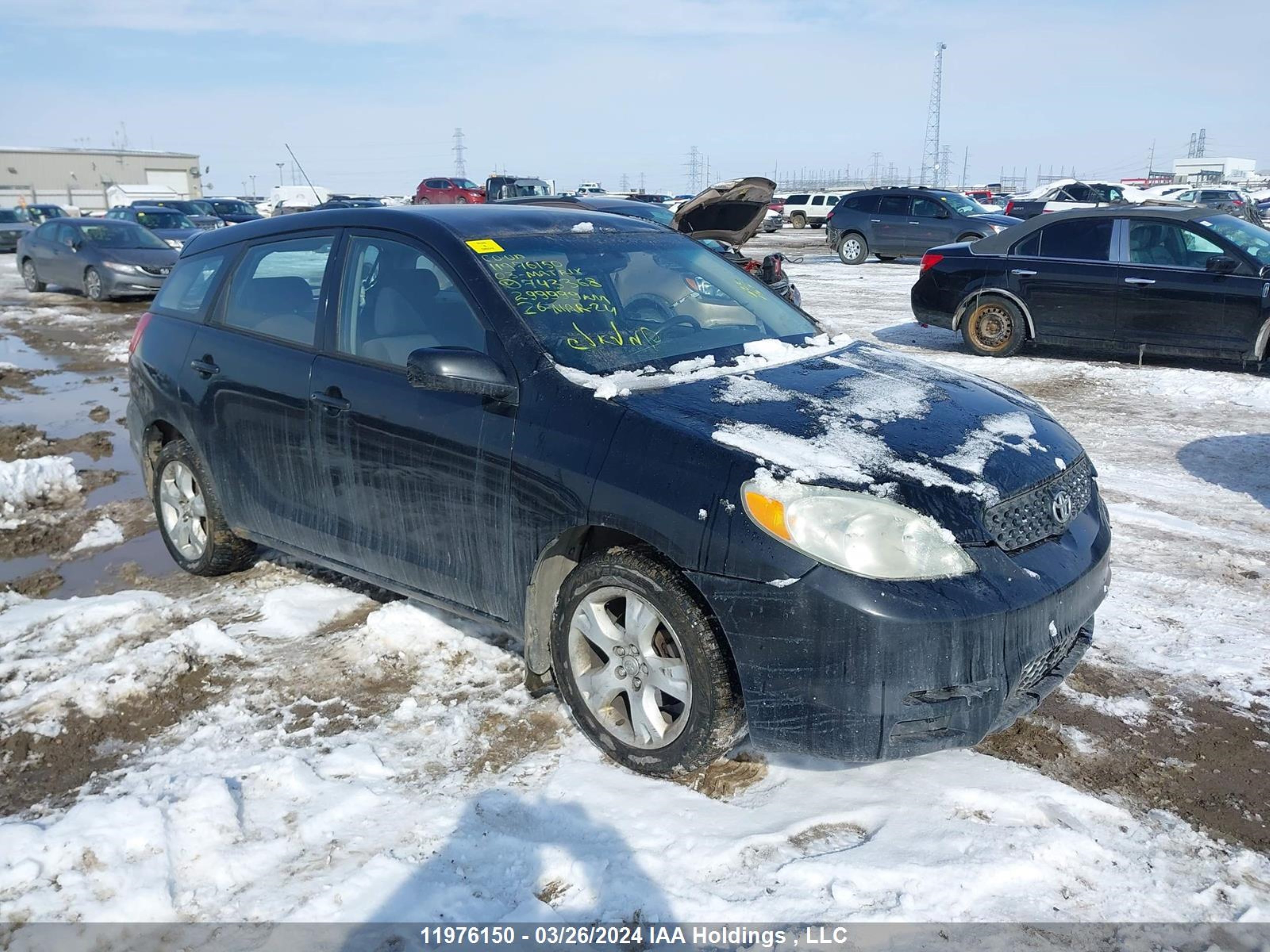 TOYOTA MATRIX 2003 2t1kr32e53c747368