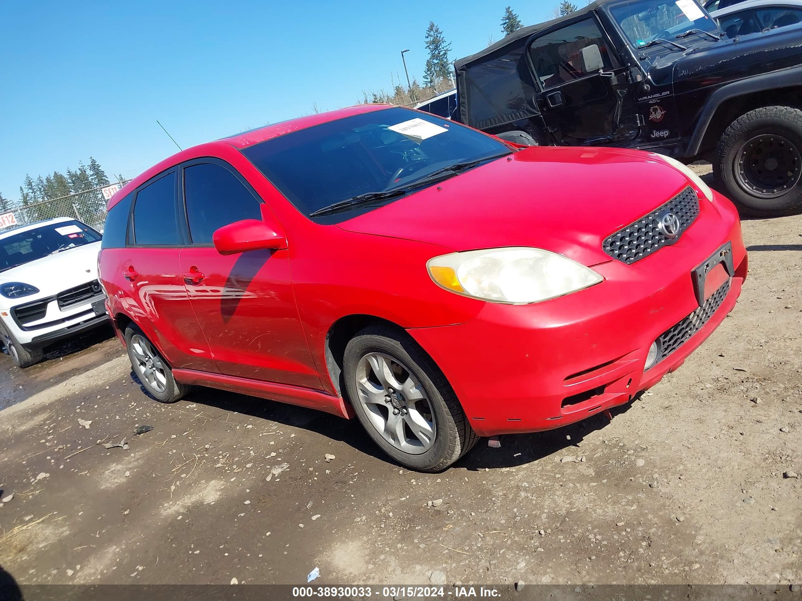 TOYOTA MATRIX 2003 2t1kr32e73c143997