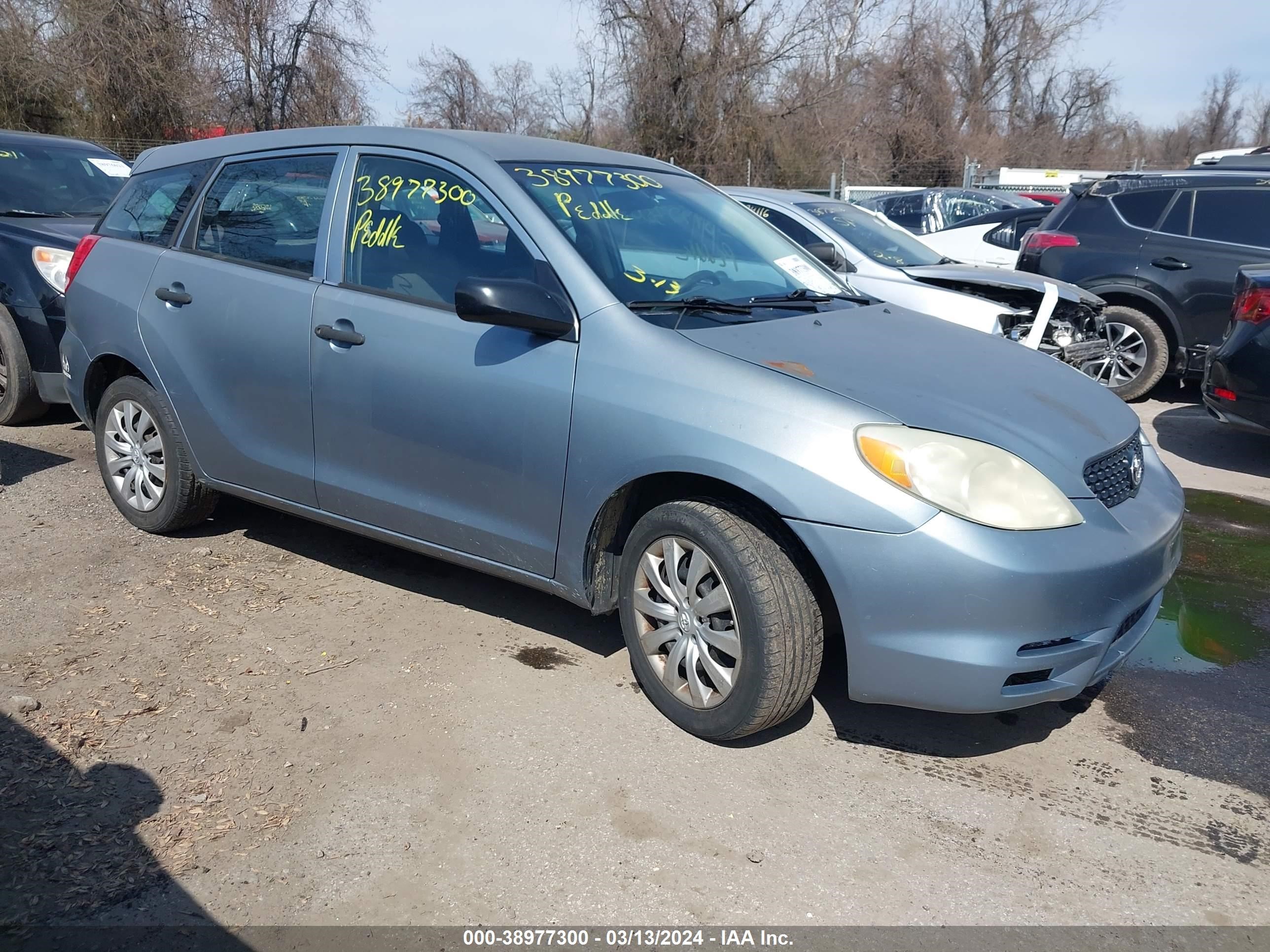 TOYOTA MATRIX 2003 2t1kr32e83c064192