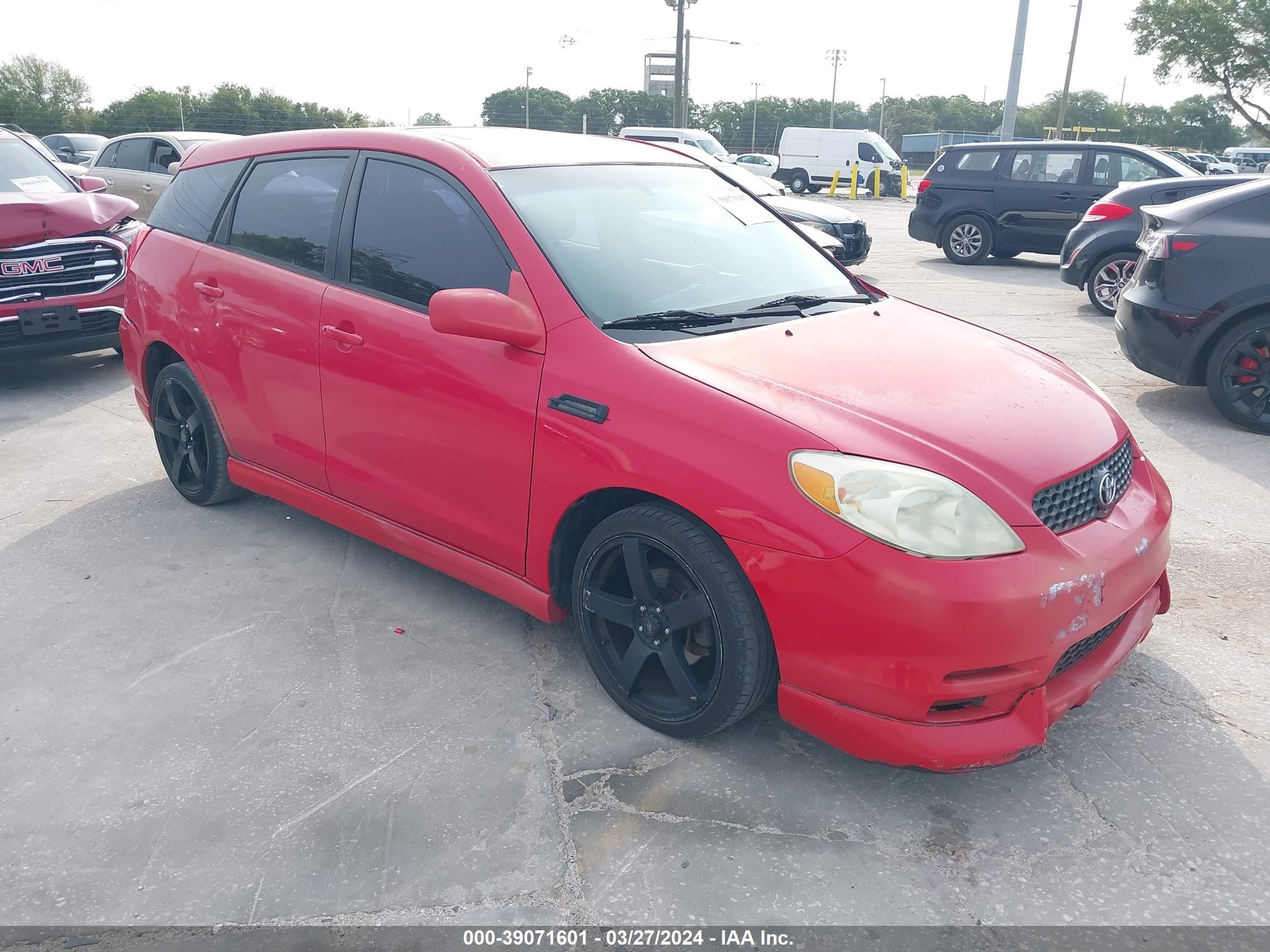 TOYOTA MATRIX 2004 2t1kr38e74c301389