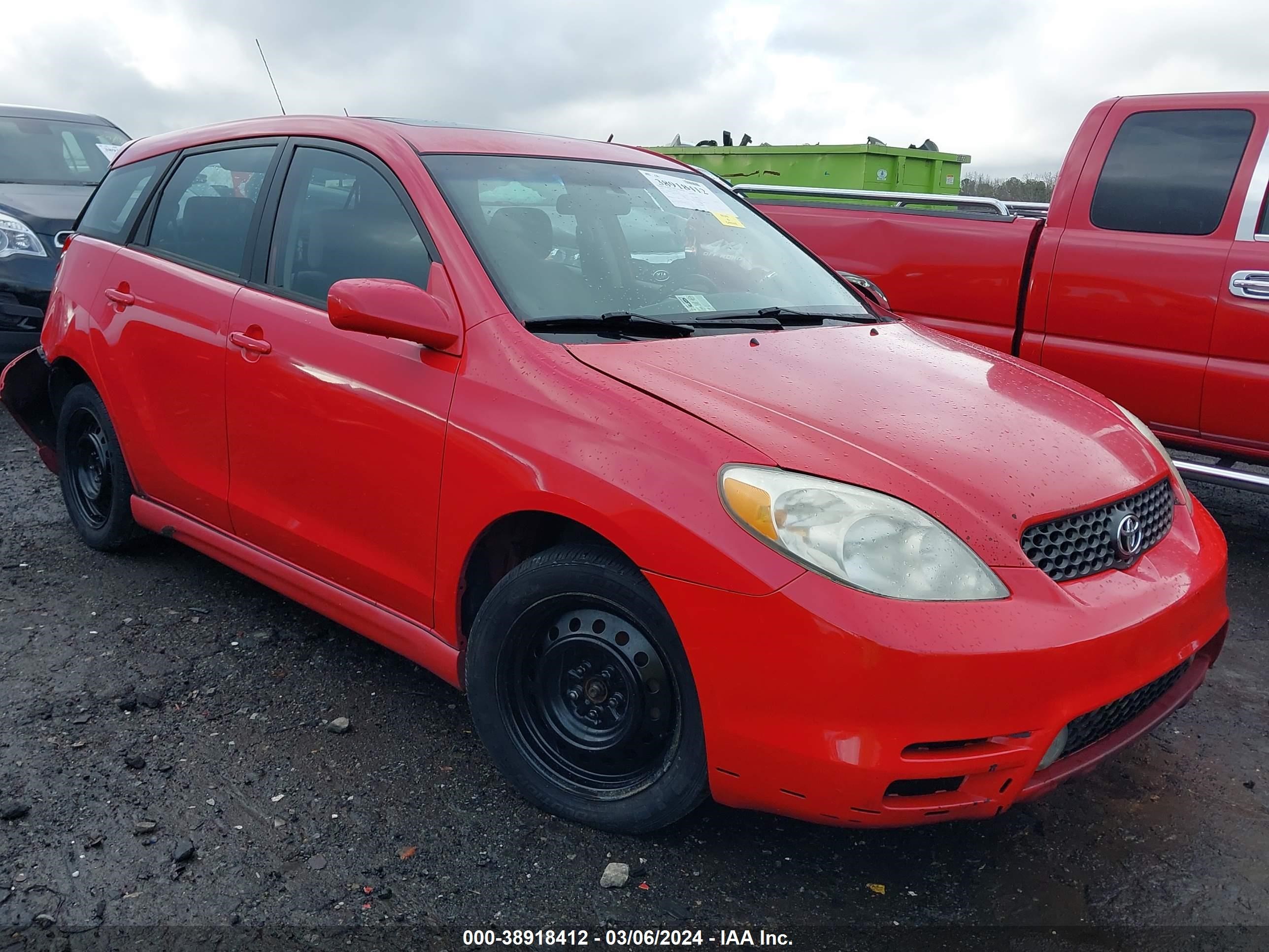 TOYOTA MATRIX 2004 2t1kr38ex4c303833