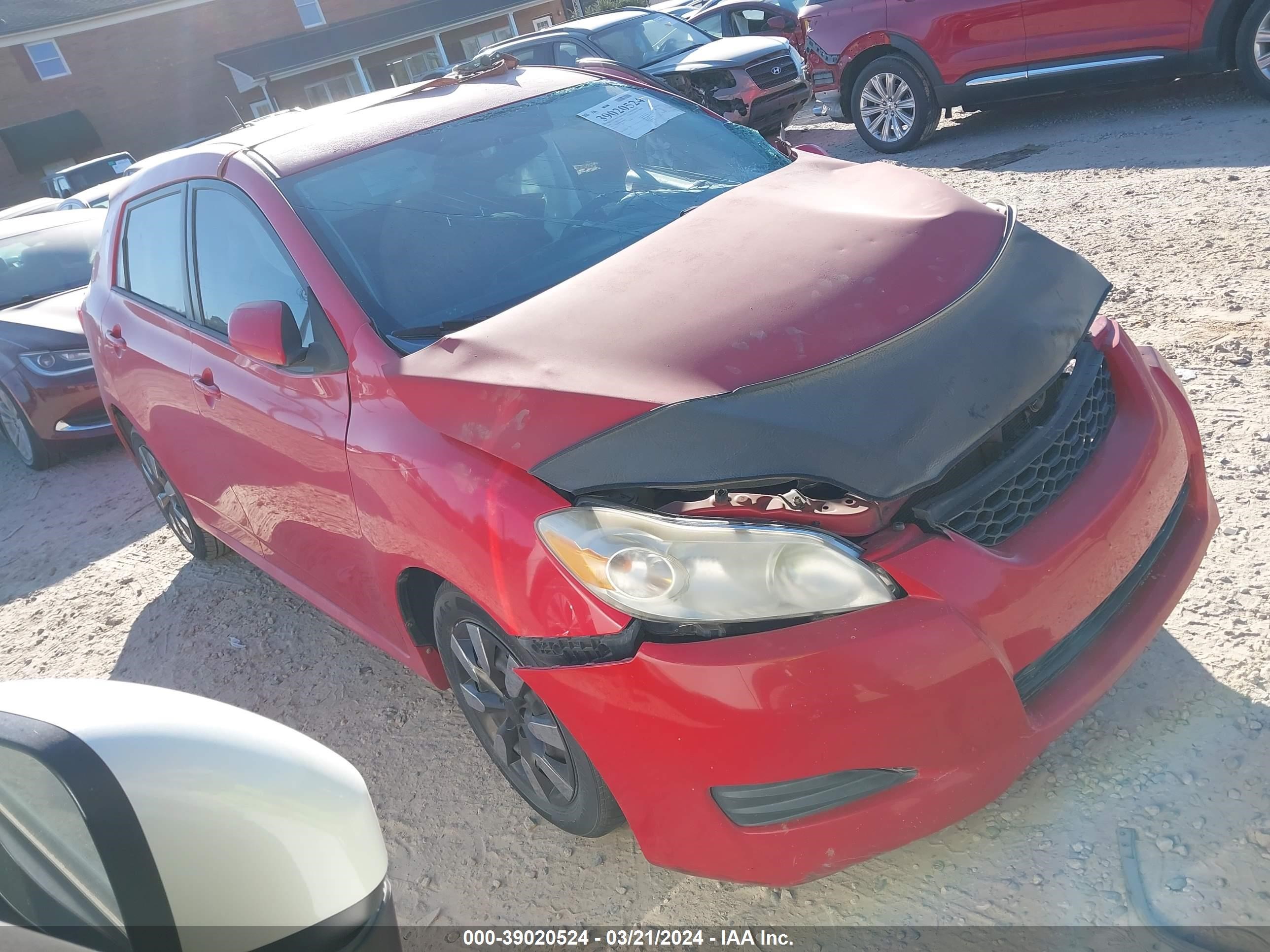 TOYOTA MATRIX 2009 2t1ku40e09c095002