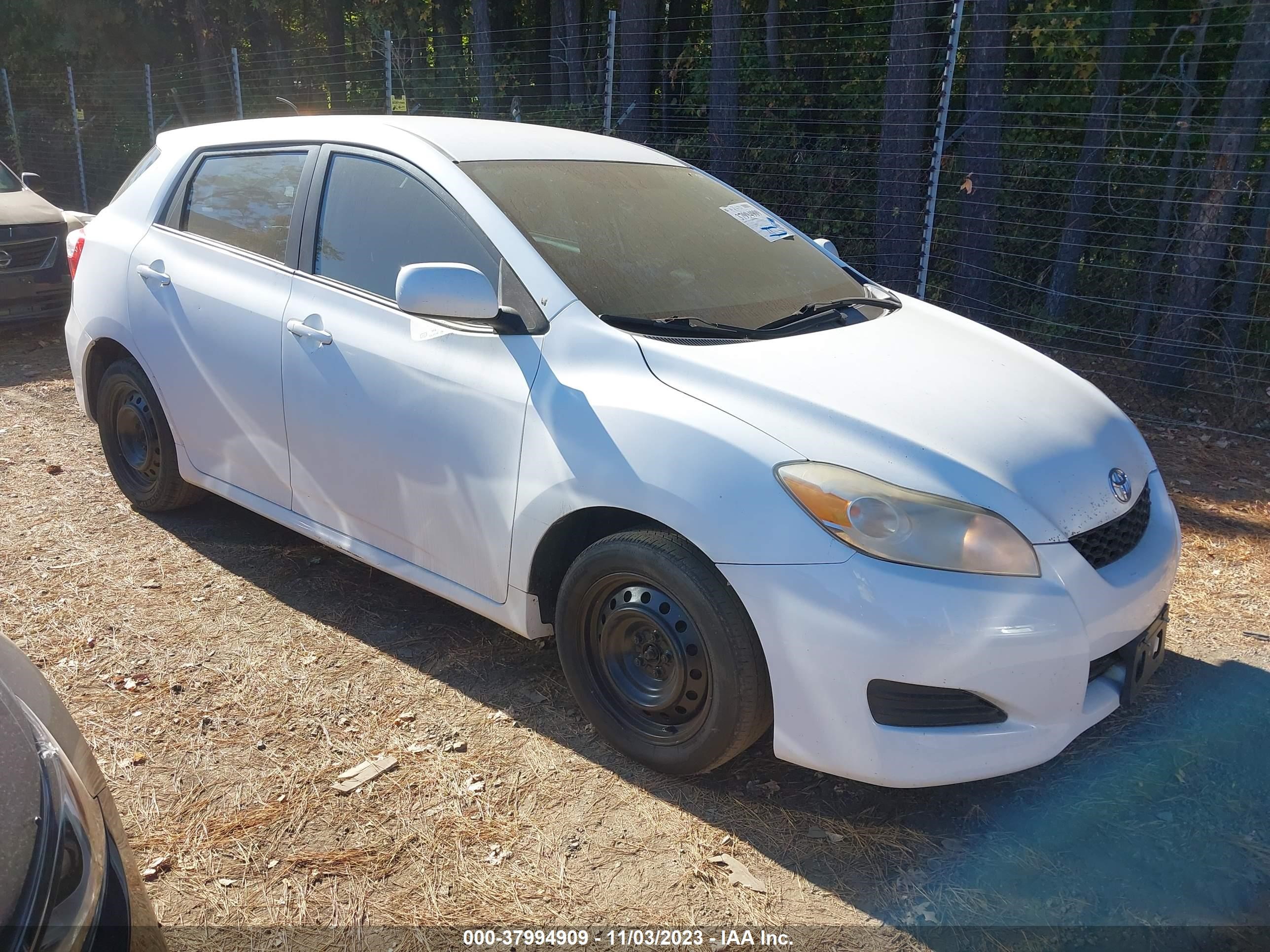 TOYOTA MATRIX 2009 2t1ku40e29c090285