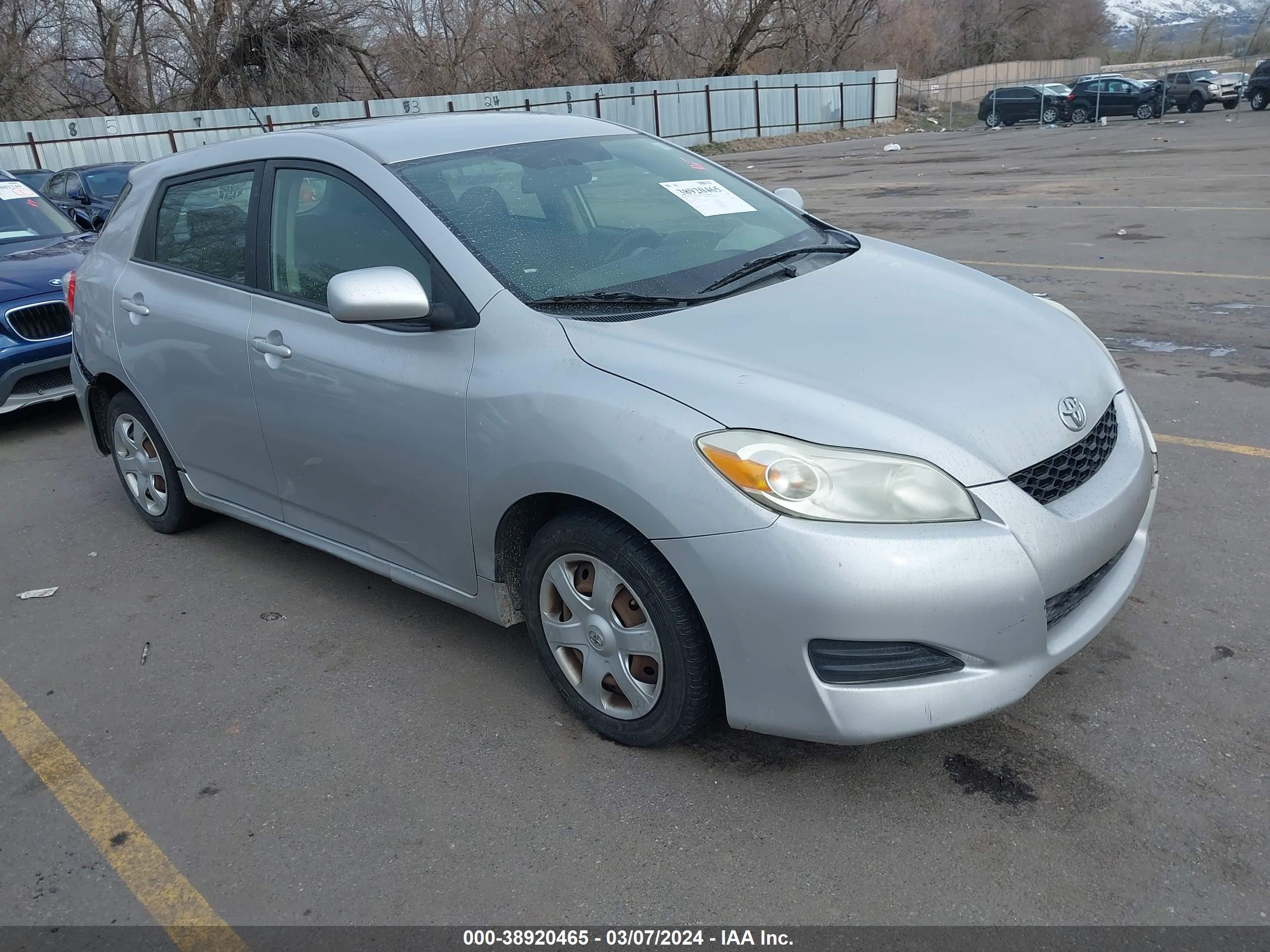 TOYOTA MATRIX 2009 2t1ku40e29c164014