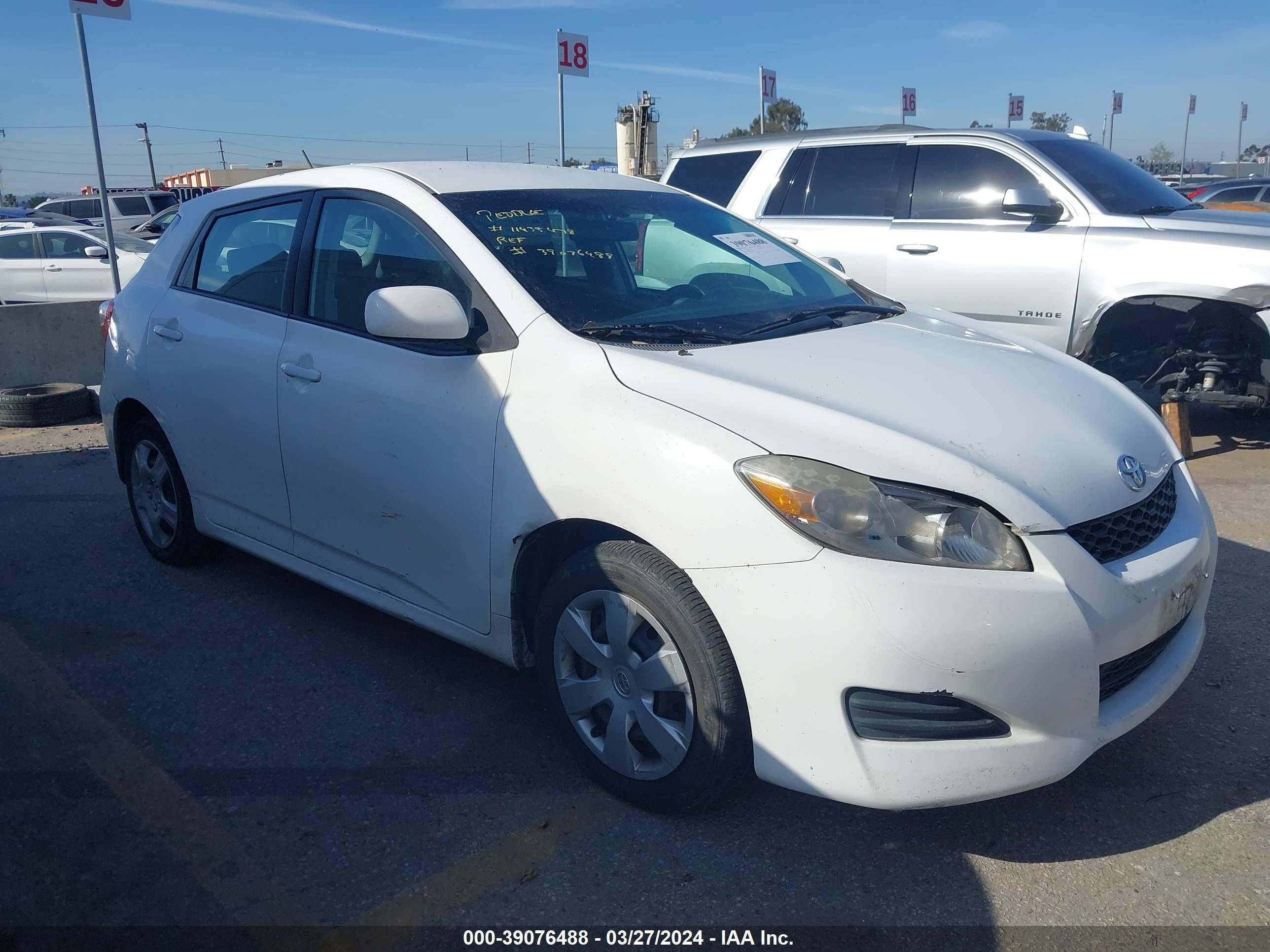 TOYOTA MATRIX 2009 2t1ku40e49c040617