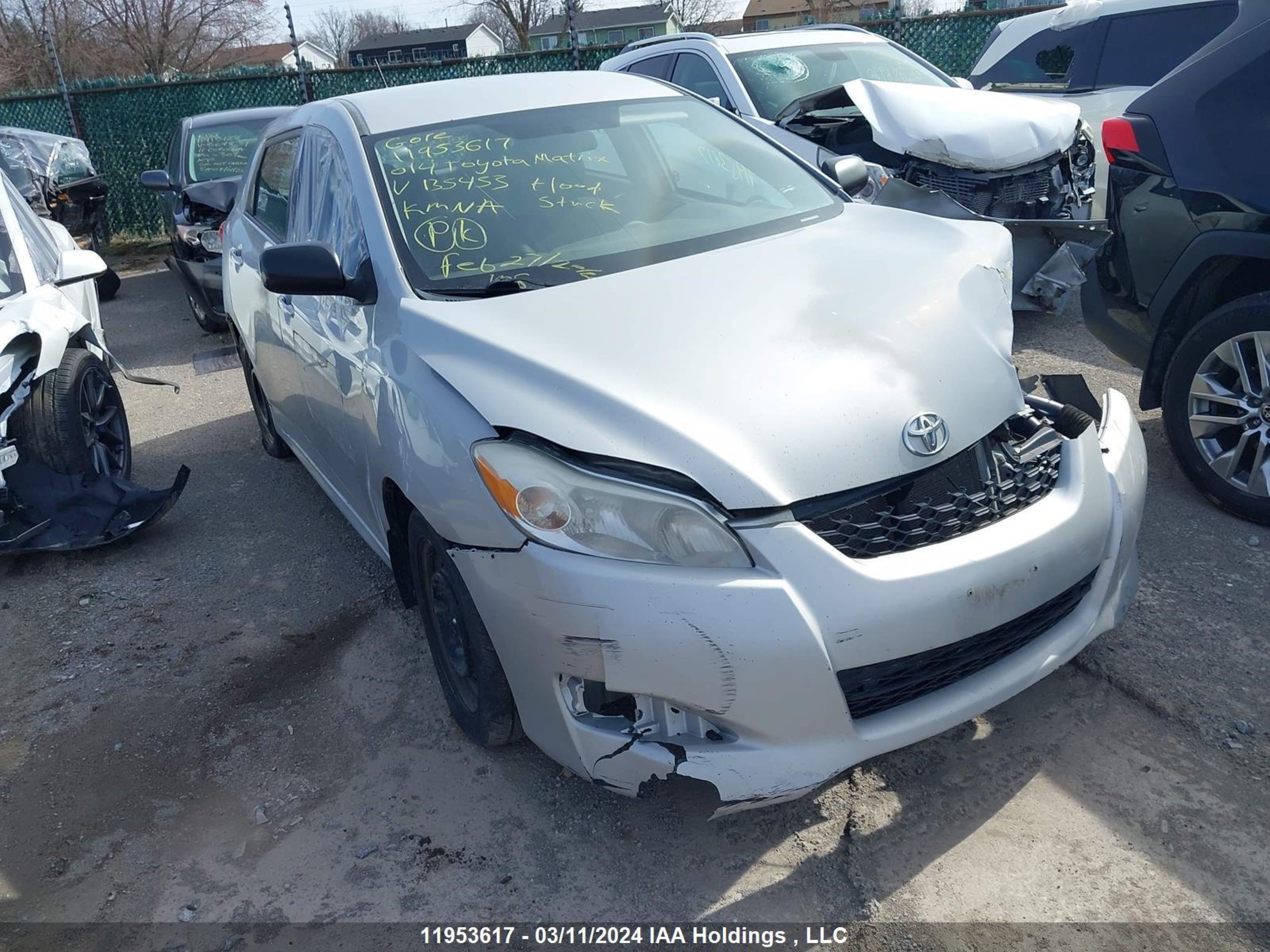 TOYOTA MATRIX 2014 2t1ku4ee0ec135453