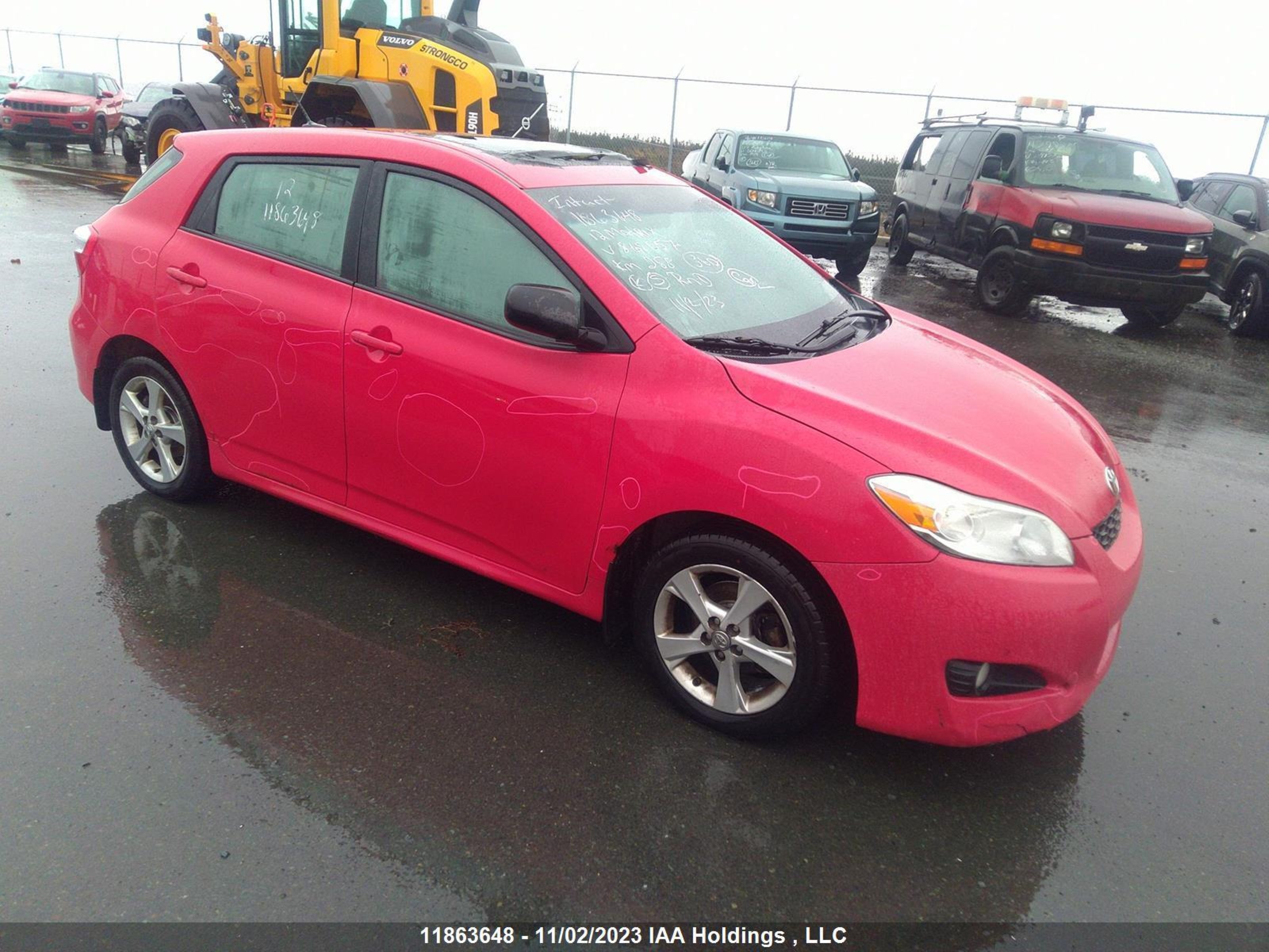 TOYOTA MATRIX 2012 2t1ku4ee1cc868057