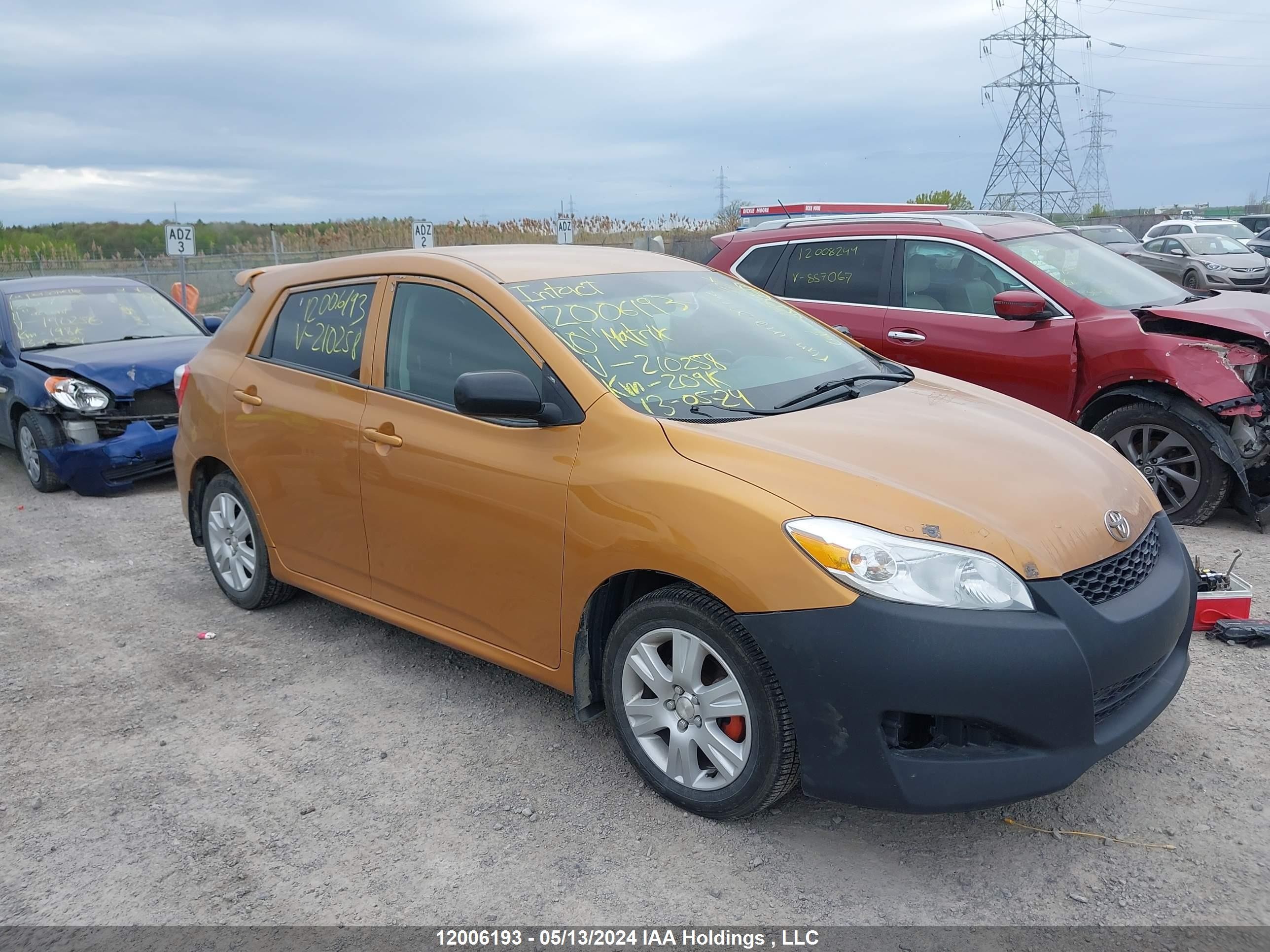 TOYOTA MATRIX 2010 2t1ku4ee2ac210258