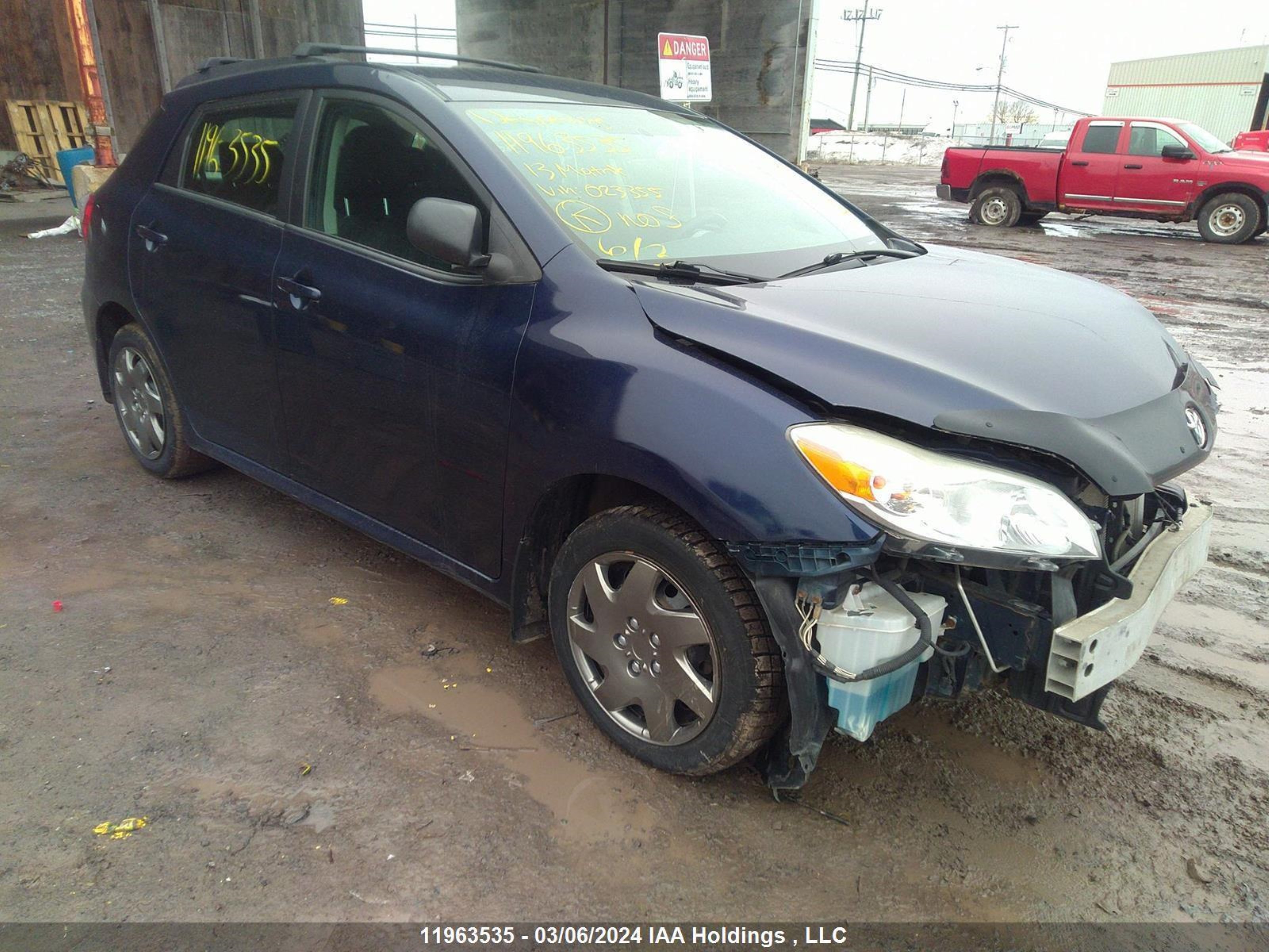 TOYOTA MATRIX 2013 2t1le4eexdc023355