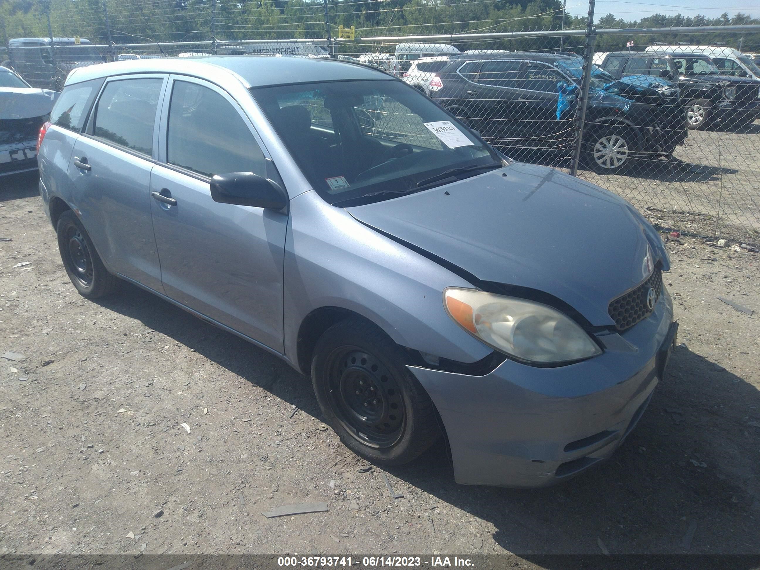 TOYOTA MATRIX 2003 2t1lr32ex3c108858