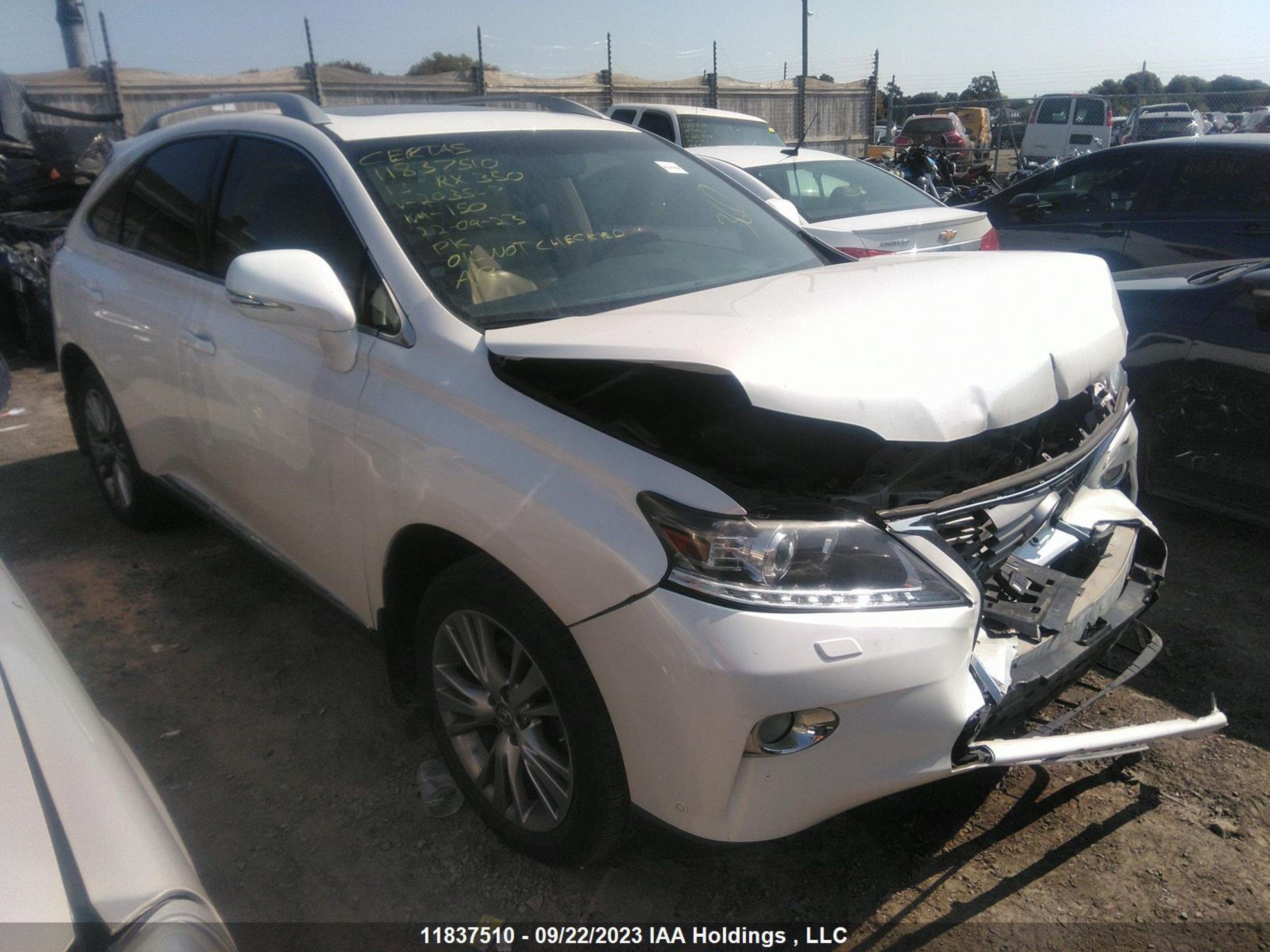 LEXUS RX 2013 2t2bk1ba9dc203507