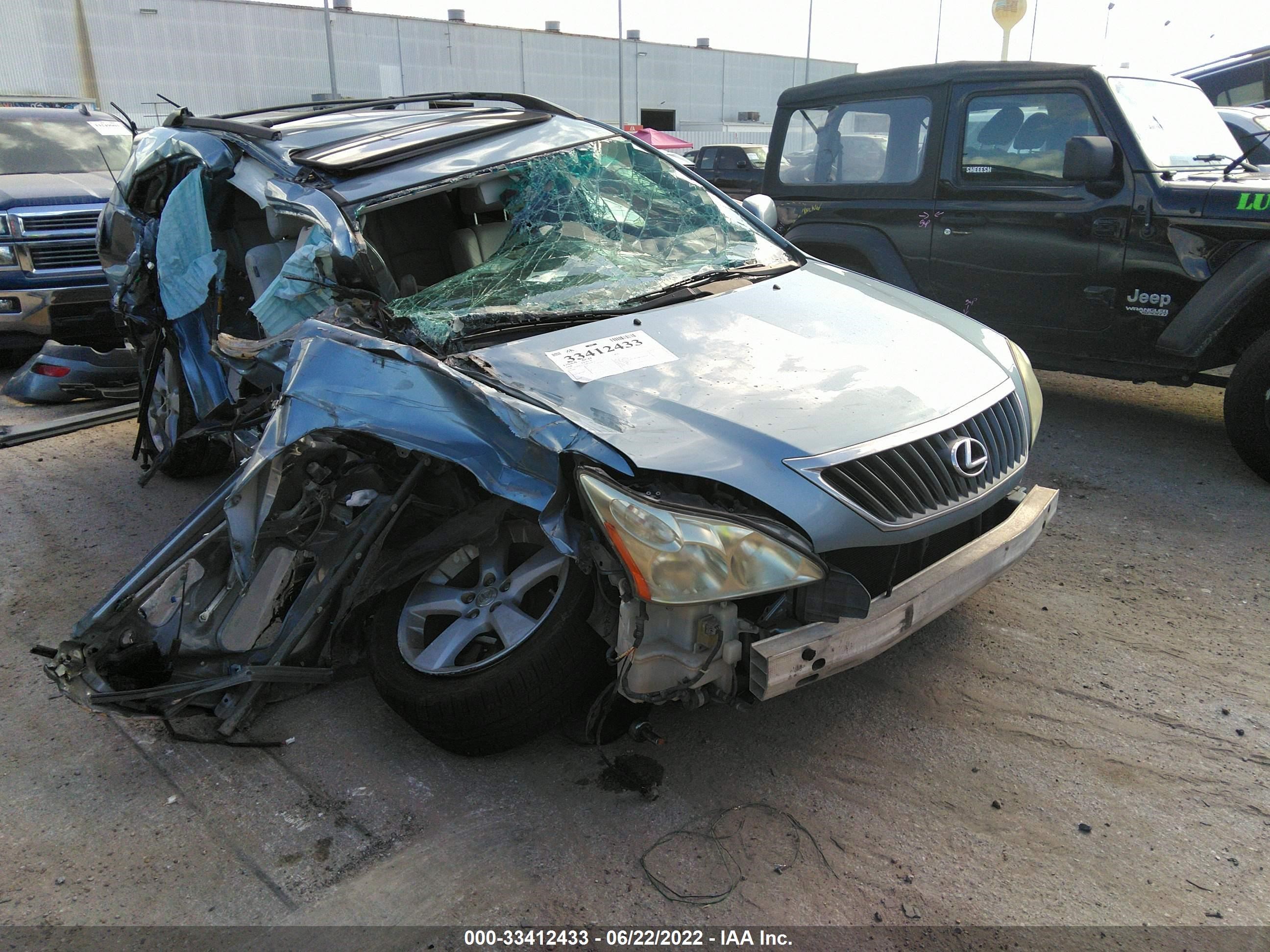 LEXUS RX 2008 2t2gk31ux8c027635