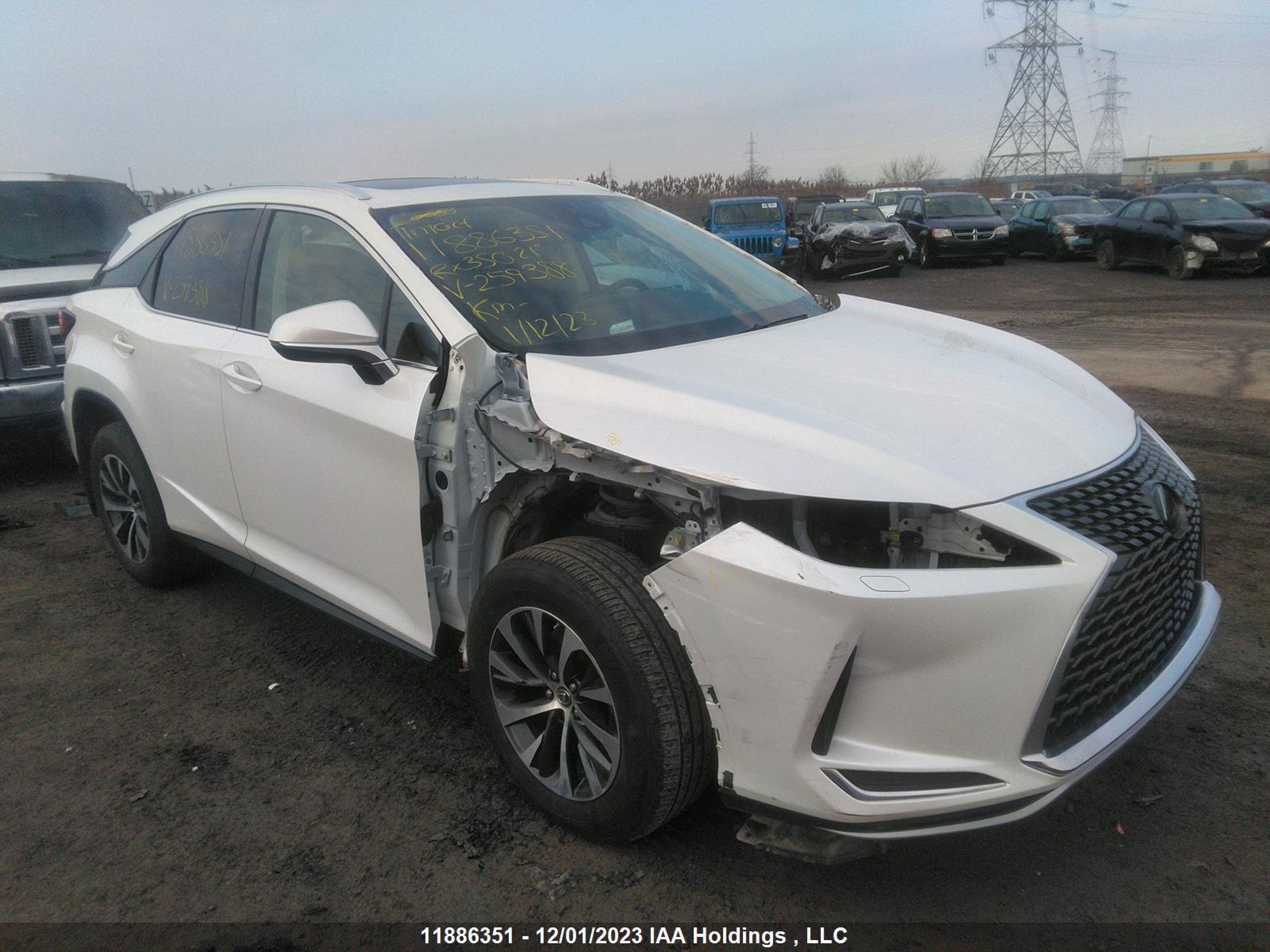 LEXUS RX 2021 2t2hzmda4mc259388